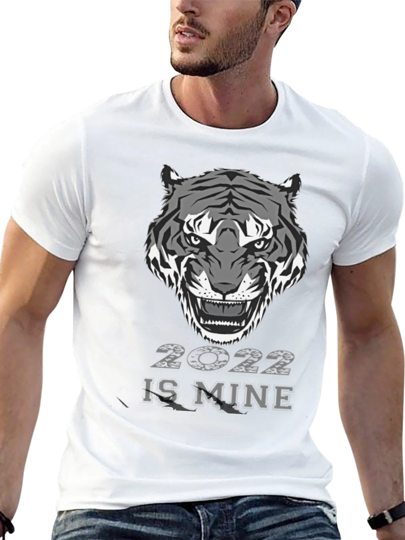 Black Year of the Tiger 2022 Graphic T-Shirt view 13