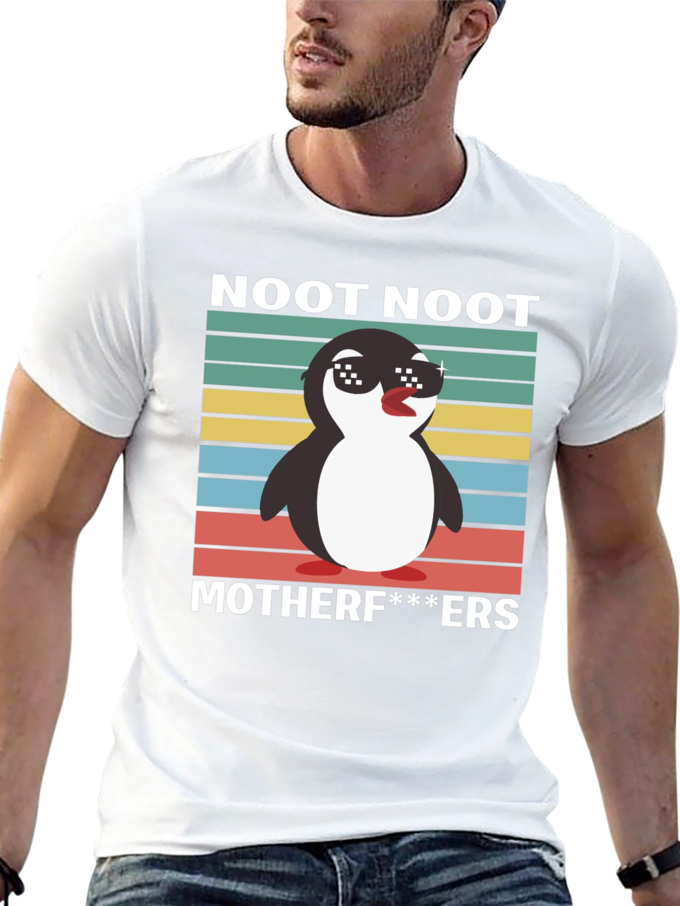 Black Noot Noot Penguin T-Shirt view 13