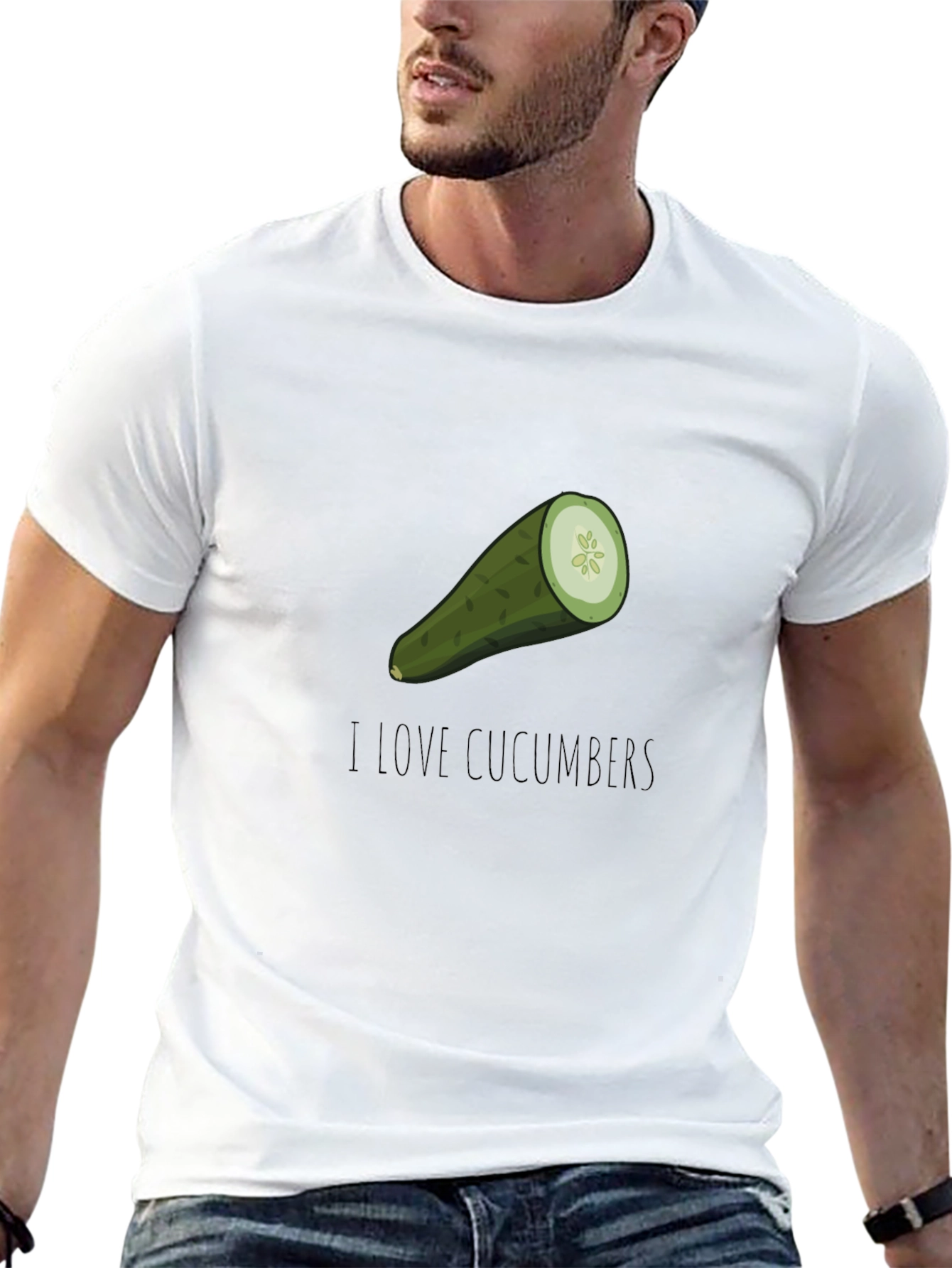 I Love Cucumbers Graphic T-Shirt - 13