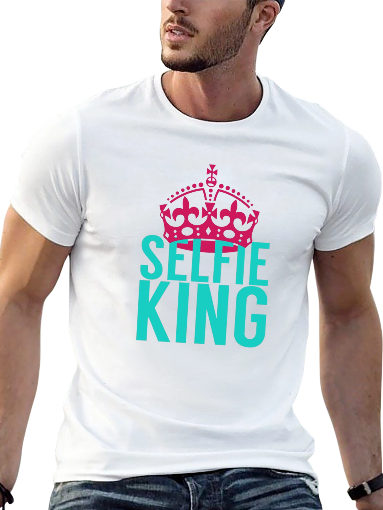 Selfie King Graphic Tee - Cool Design - 13