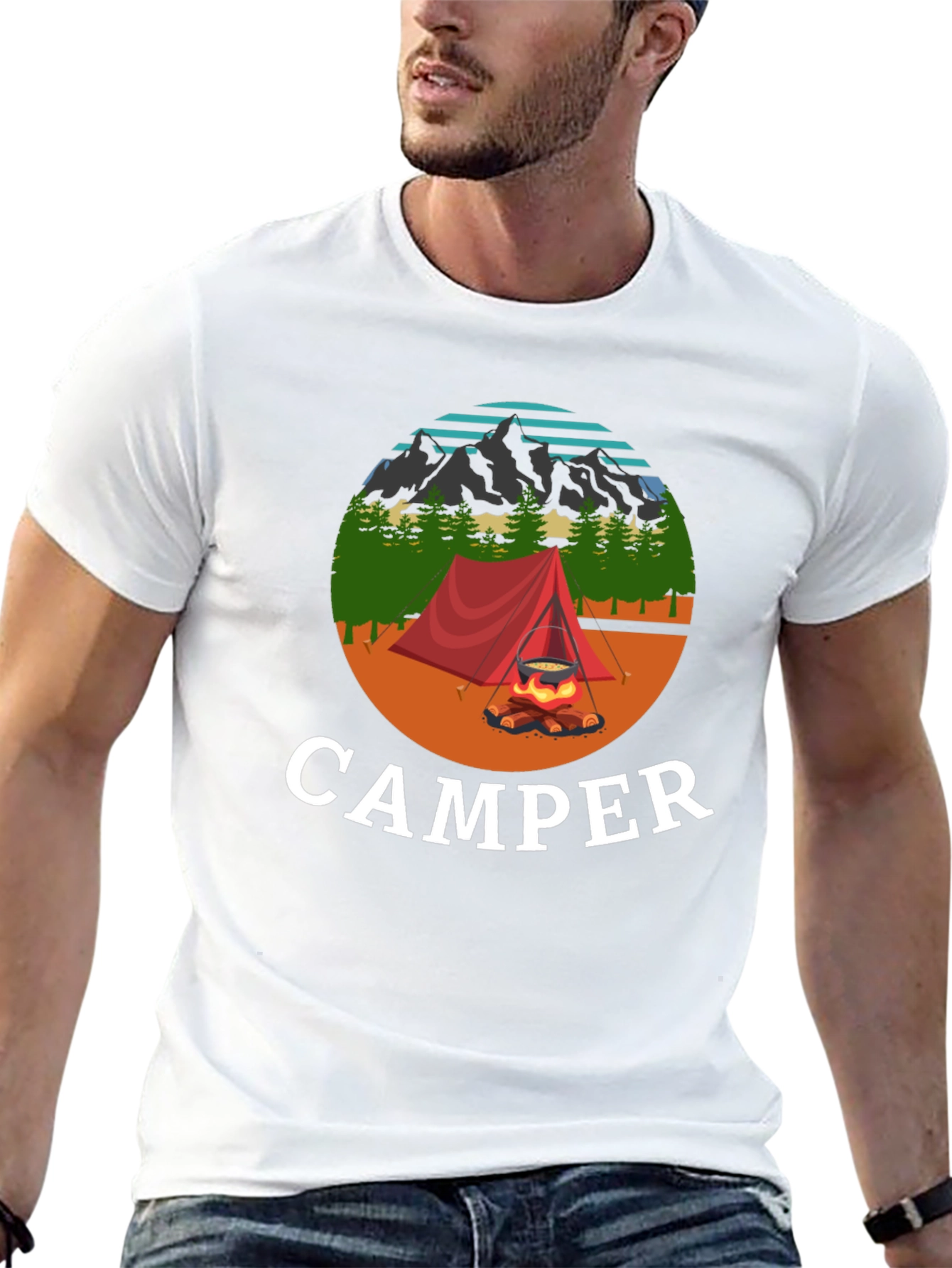 Black Camper Graphic T-Shirt view 13