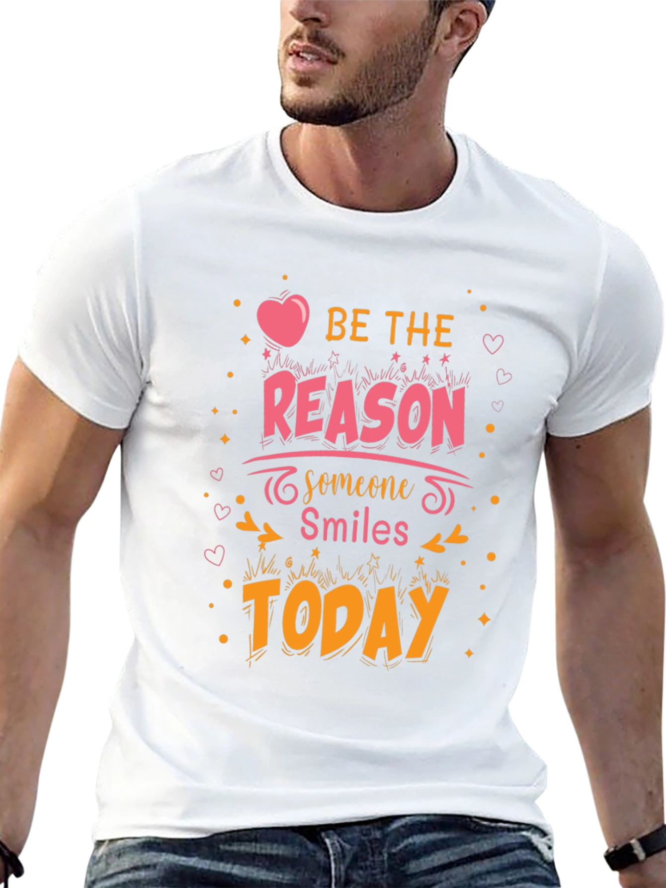 Black Be The Reason Graphic Tee - Positive Vibes Shirt view 13