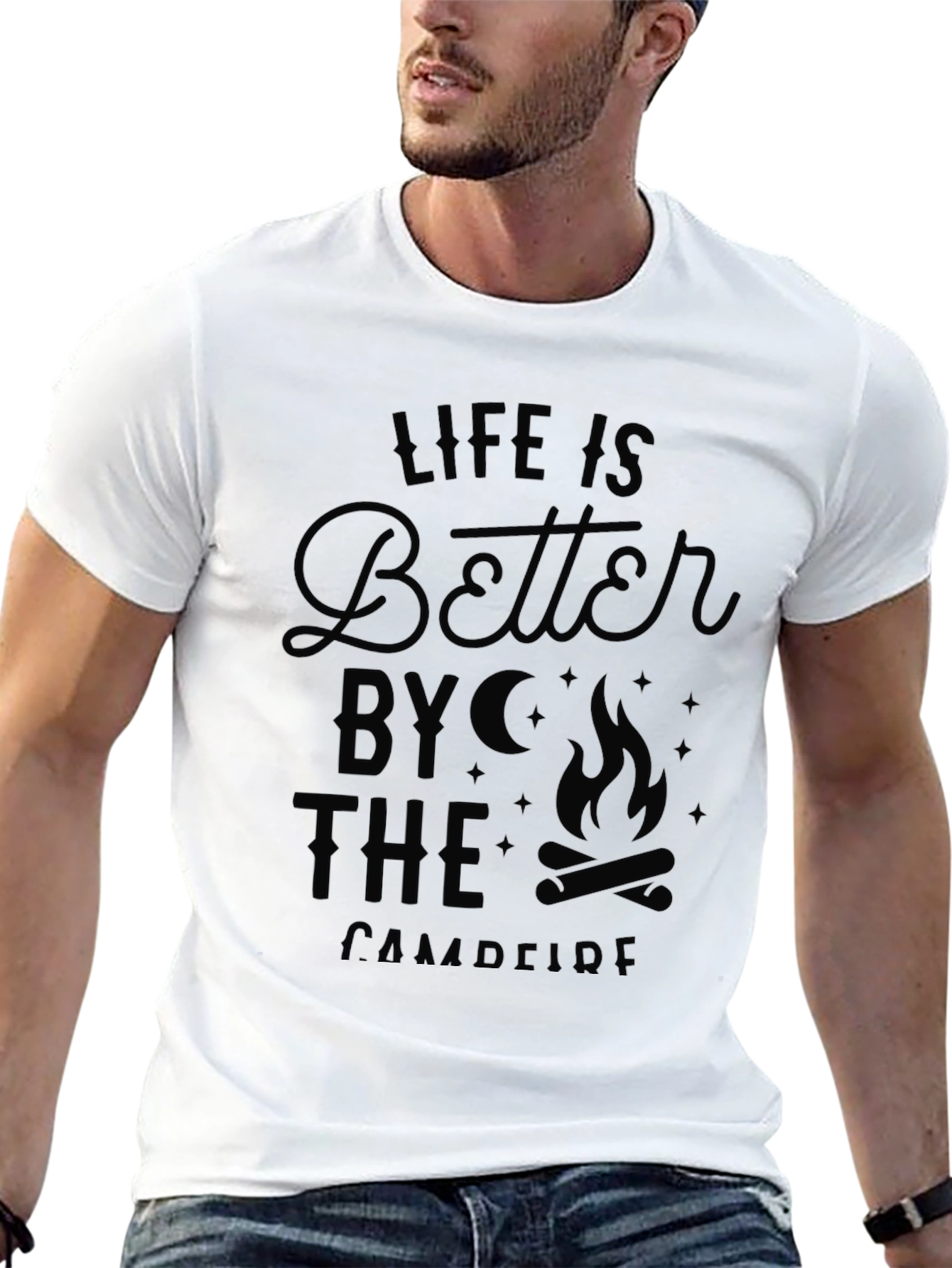 Black Life is Better by the Campfire Graphic Tee view 13