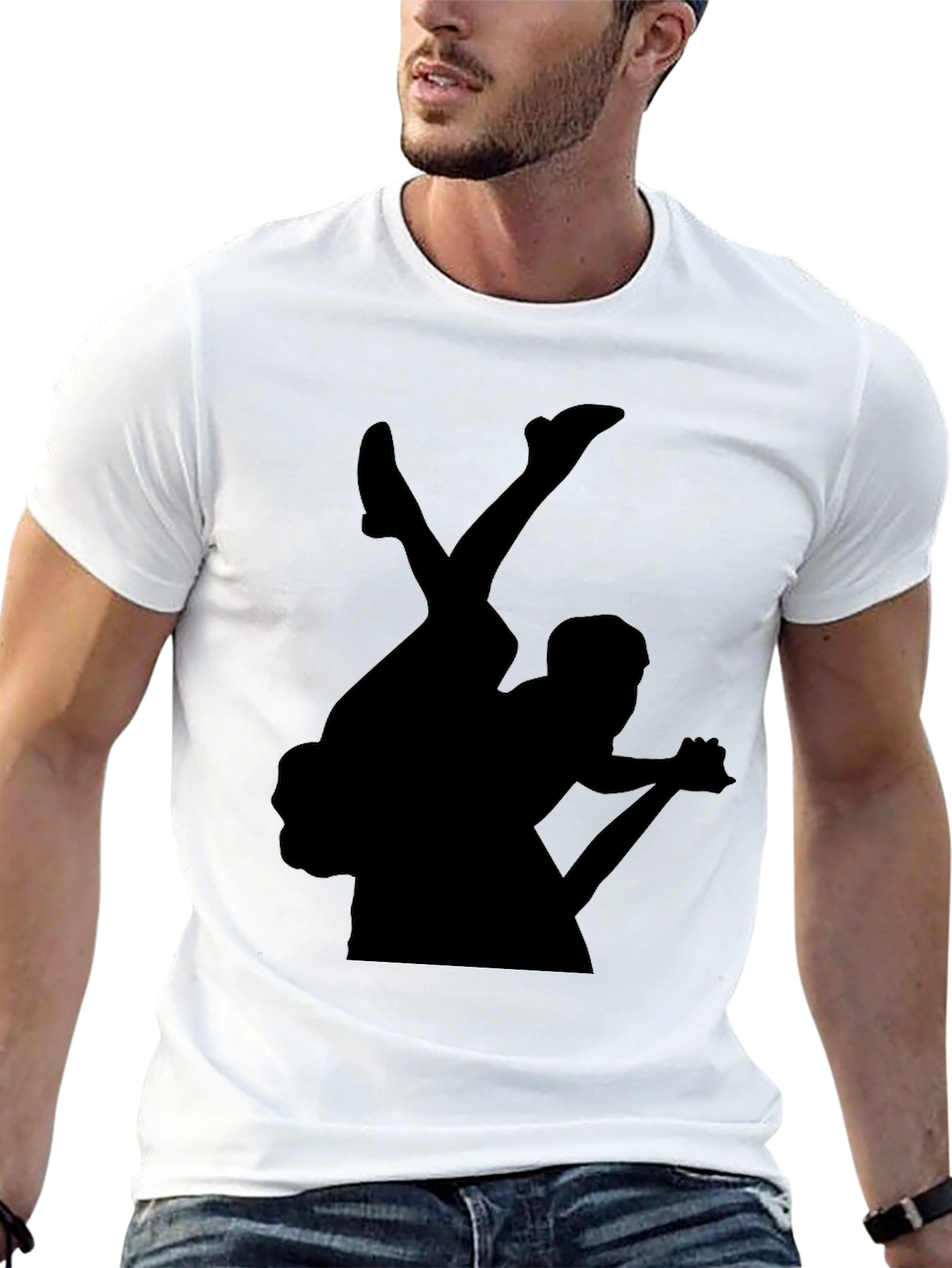 Black Silhouette Graphic Tee - Dark Style view 13