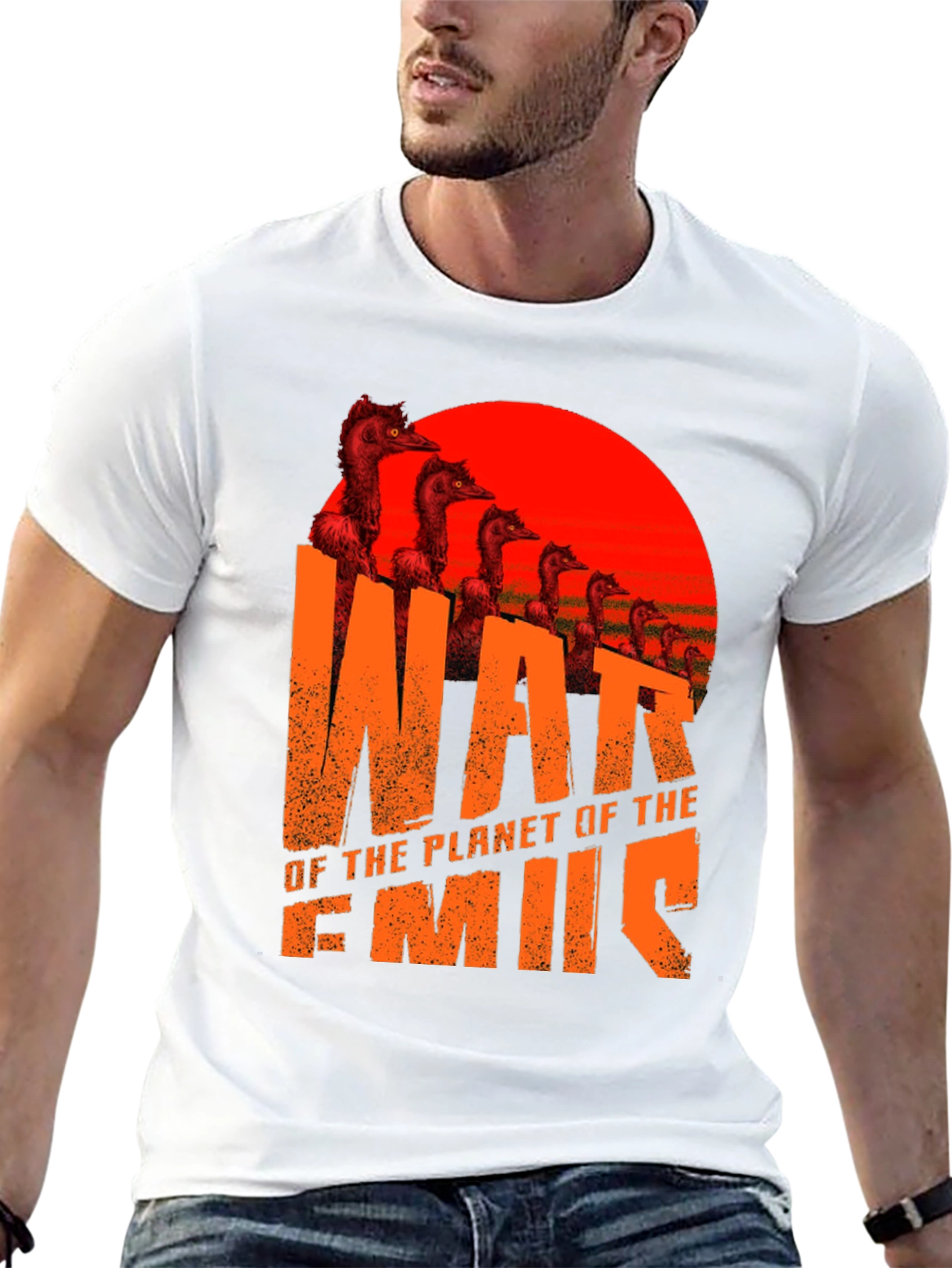 Black War of the Planet of the Emus T-Shirt view 13