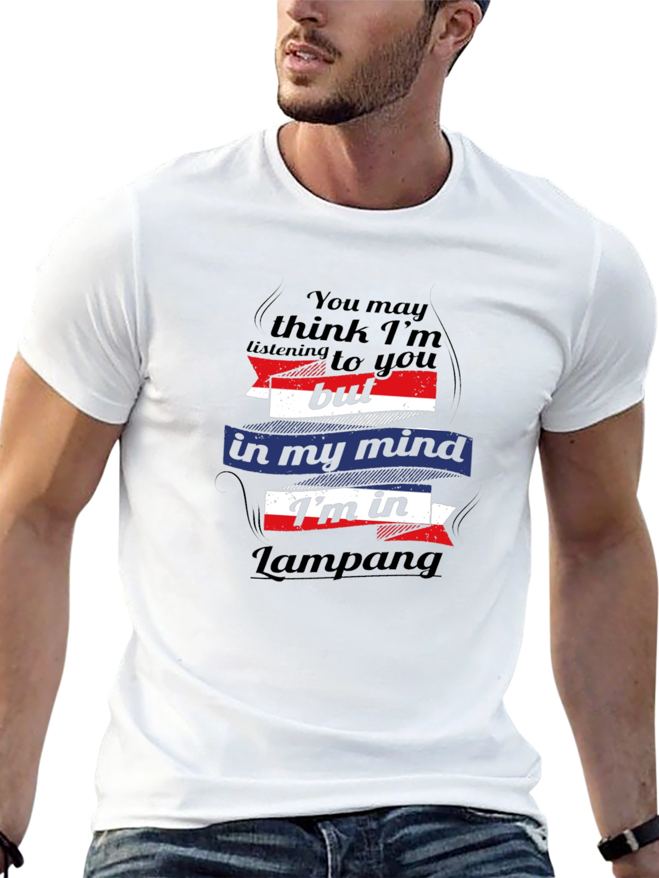 Black Lampang Mind T-Shirt - Men's Graphic Tee view 13