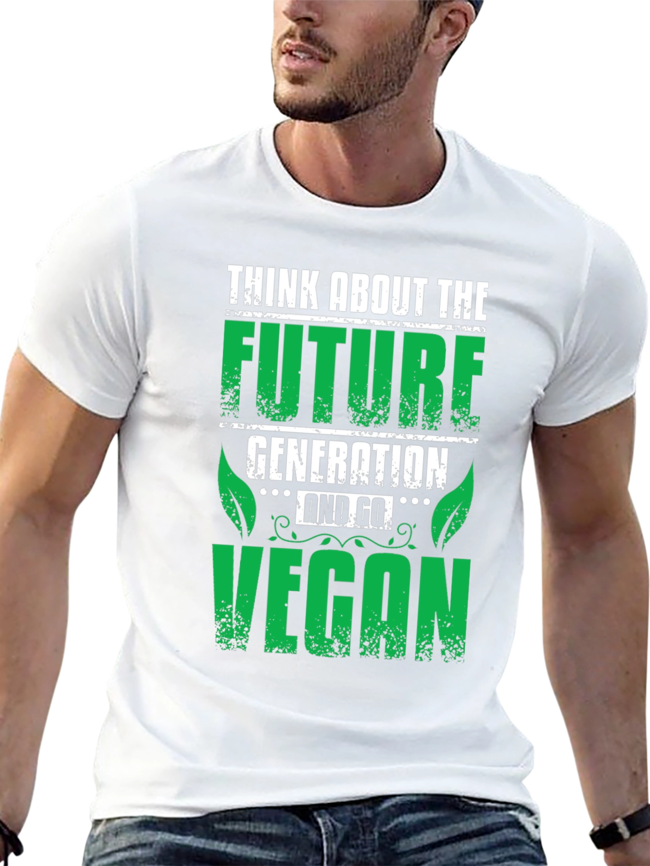Black Vegan Future Generation Graphic T-Shirt view 13
