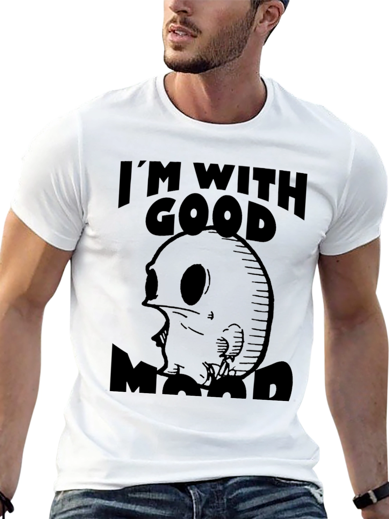Black I'm With Good Mood Graphic Tee - Black view 13