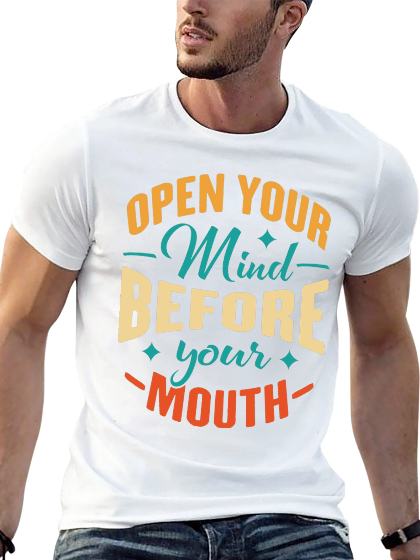 Black Open Mind Graphic Tee - Unisex view 13