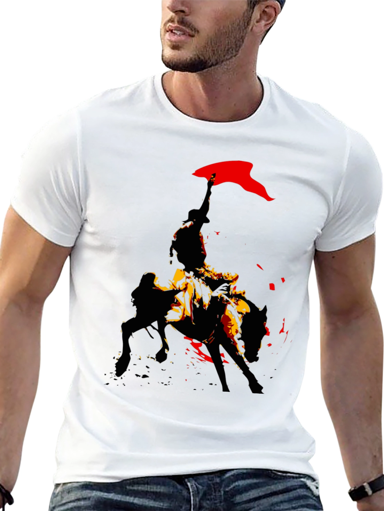 Black Rodeo Rider Graphic Tee view 13