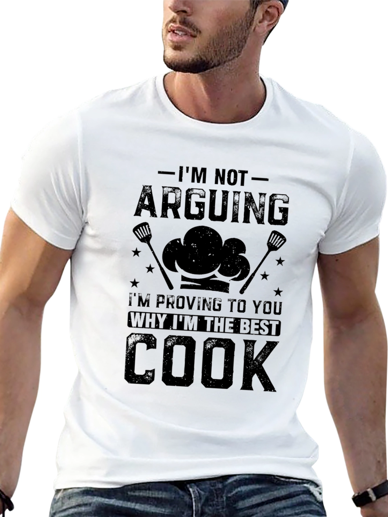 Black I'm Not Arguing, I'm Proving I'm the Best Cook T-Shirt view 13