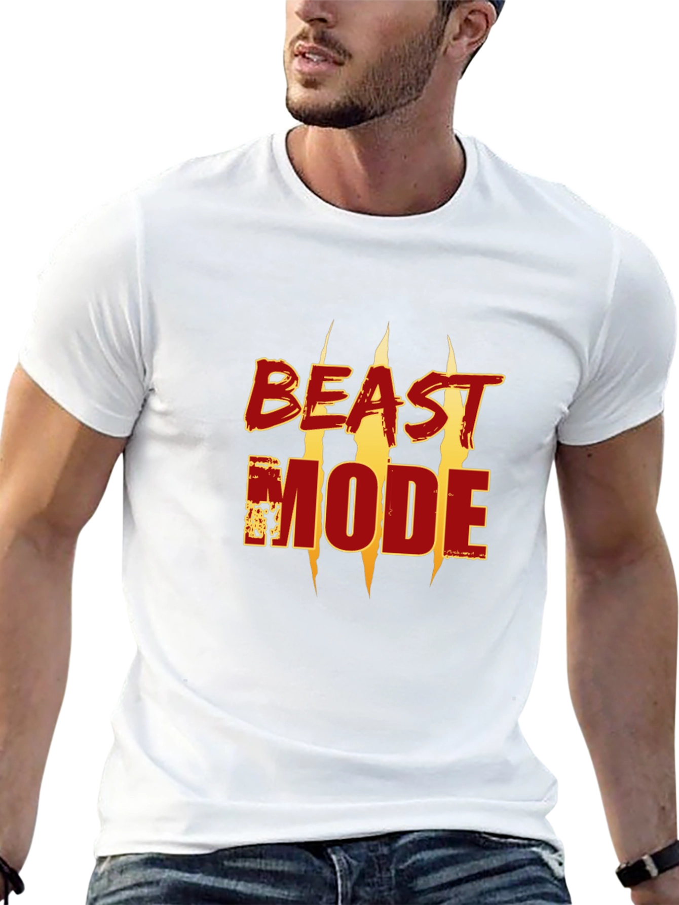 Black Beast Mode Graphic Tee - Black view 13