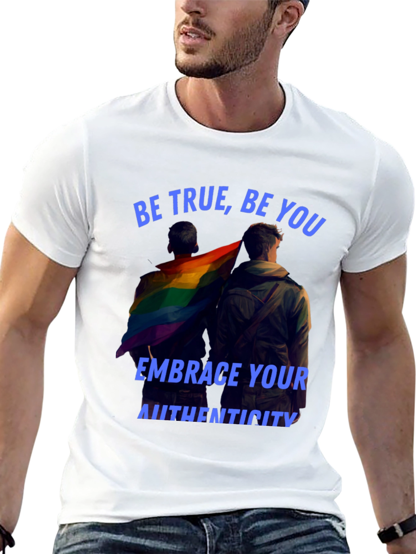 Black Be True Graphic Tee view 13