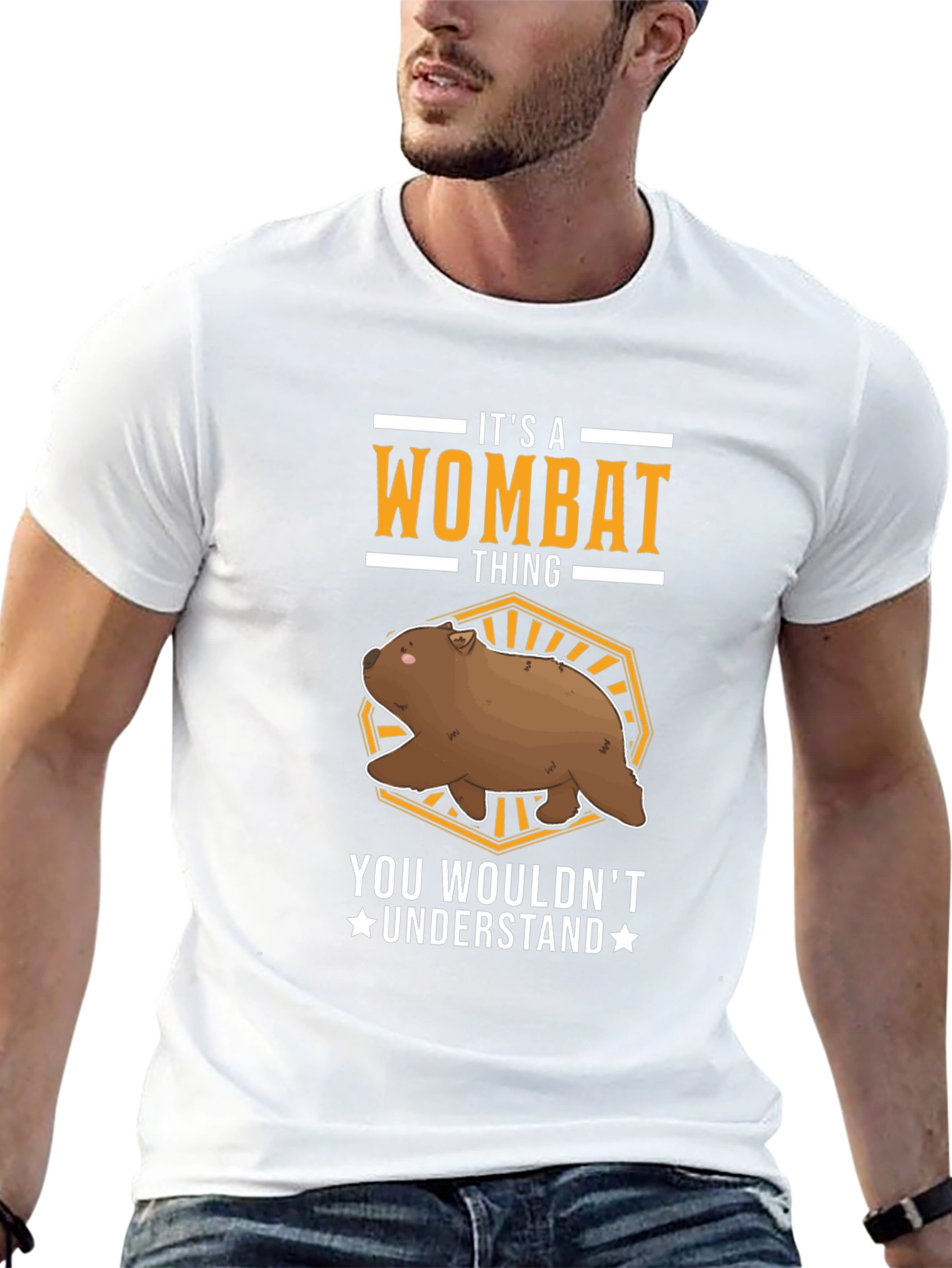 Black Wombat Thing Graphic T-Shirt view 13