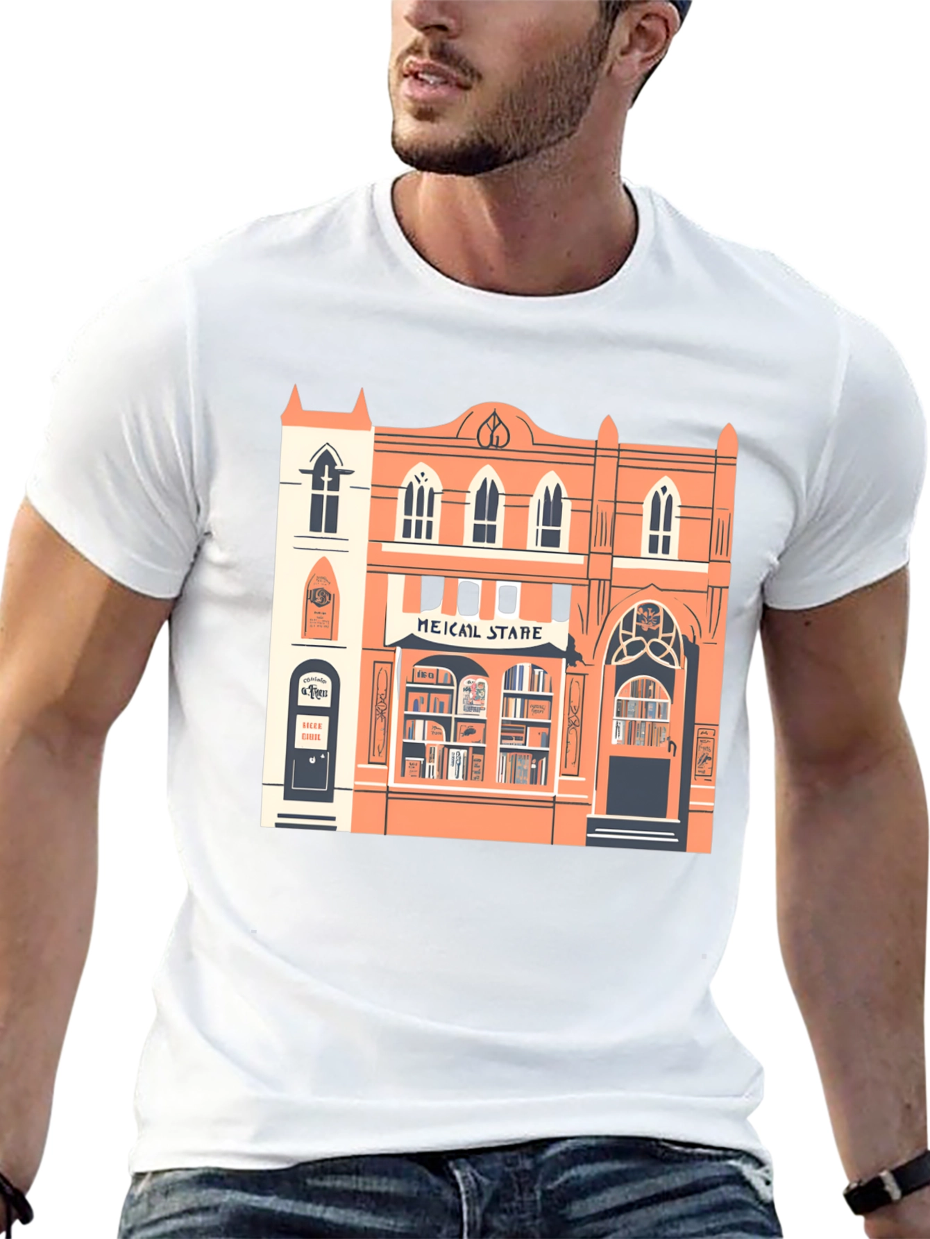 Black Bookstore Graphic Tee - Stylish Unisex T-Shirt view 13