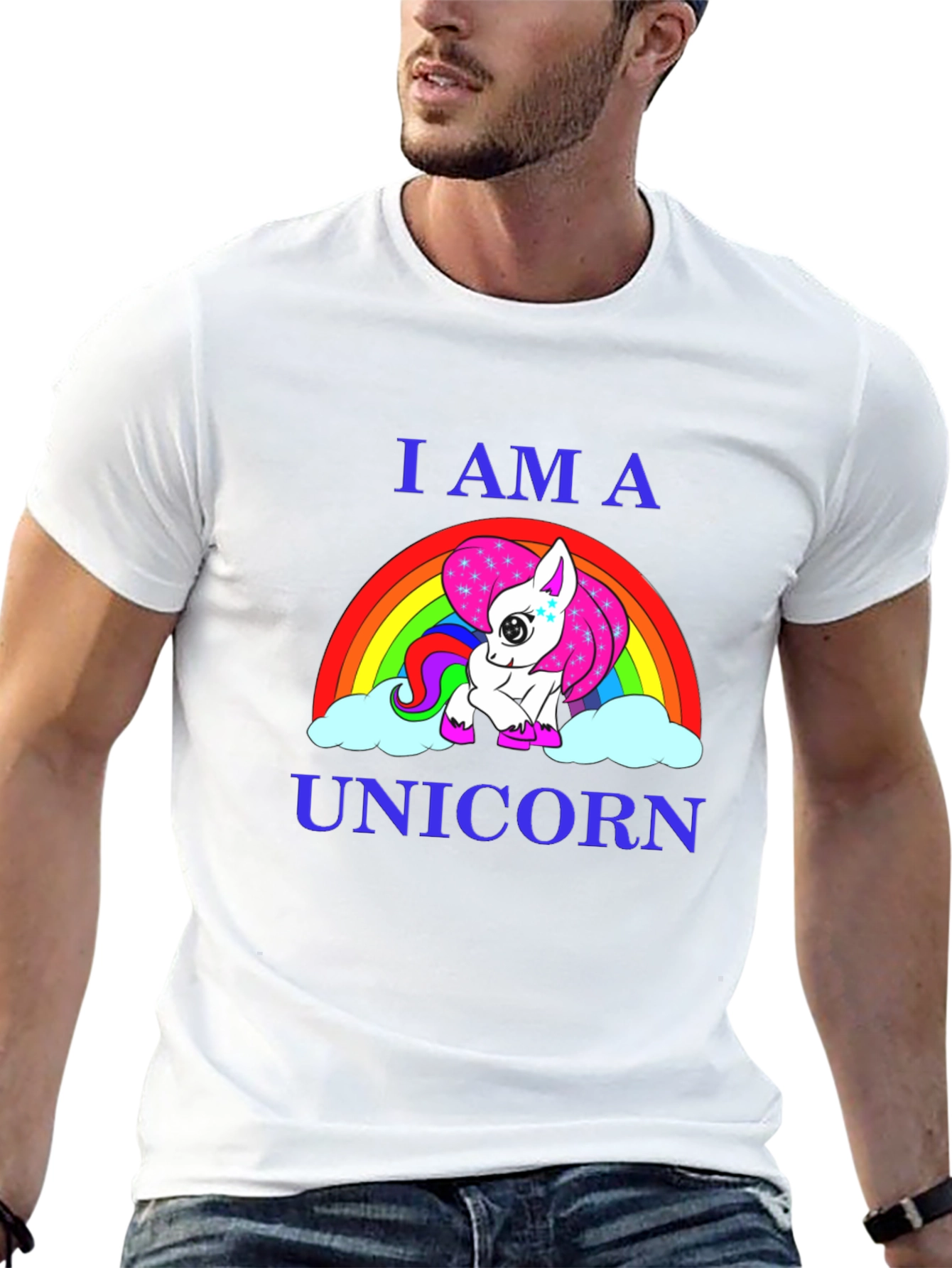 Black I Am A Unicorn Graphic T-Shirt view 13