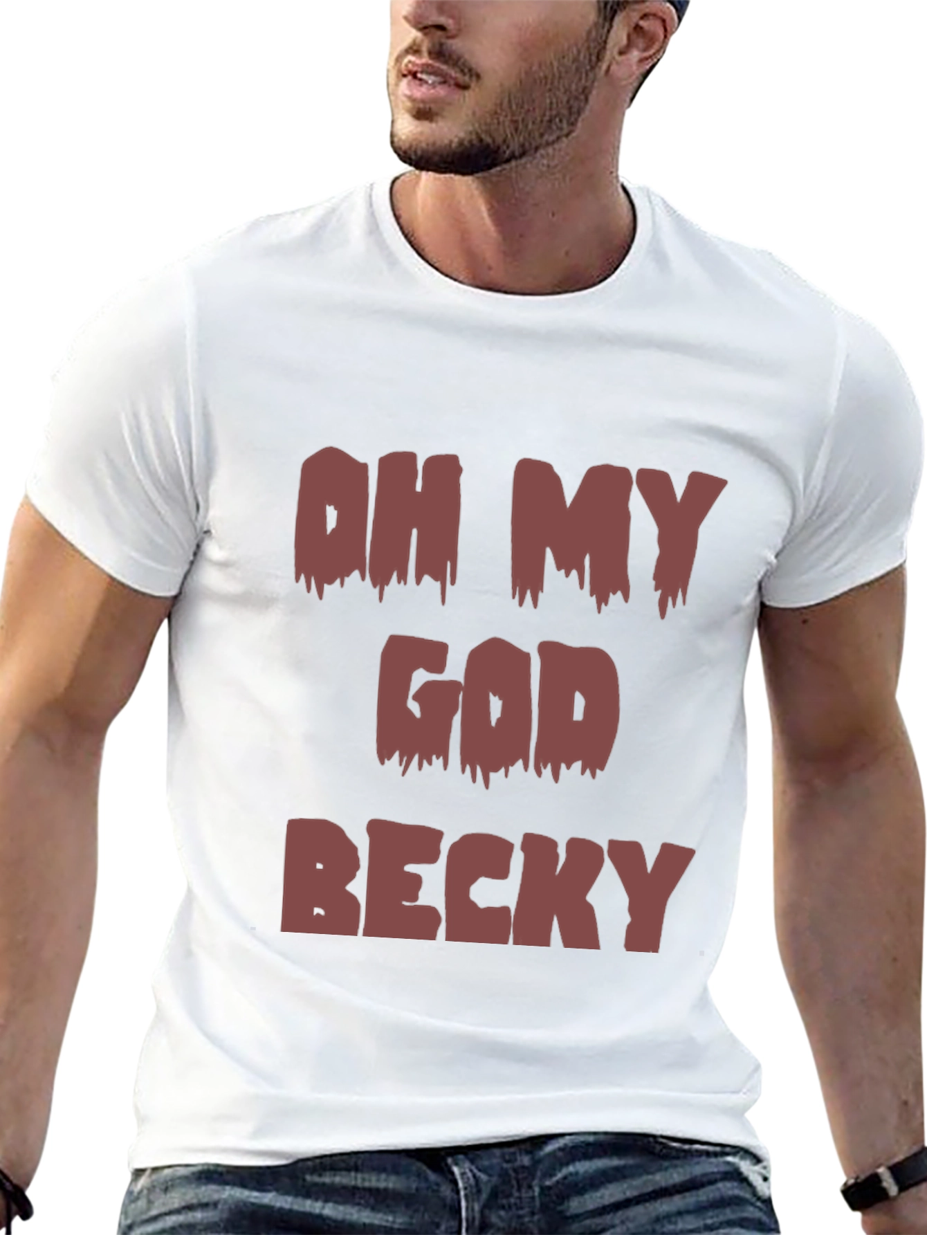 Black Oh My God Becky Graphic Tee - Trendy & Fun view 13