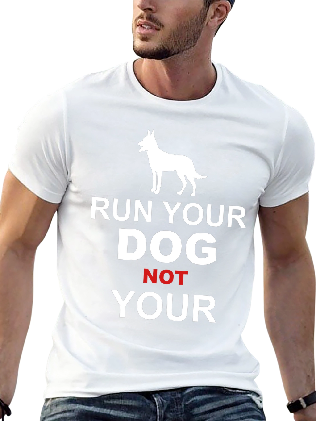 Black Run Your Dog T-Shirt view 13
