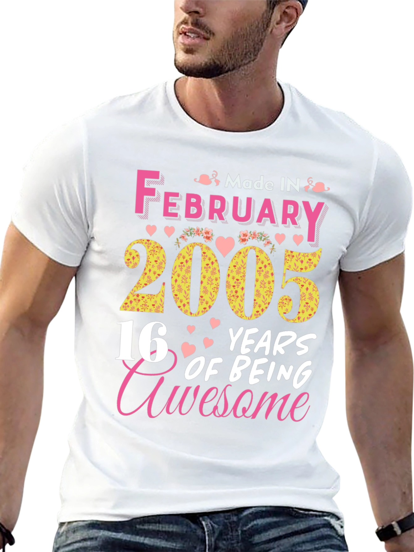 Black February 2005 16 Years Awesome T-Shirt view 13