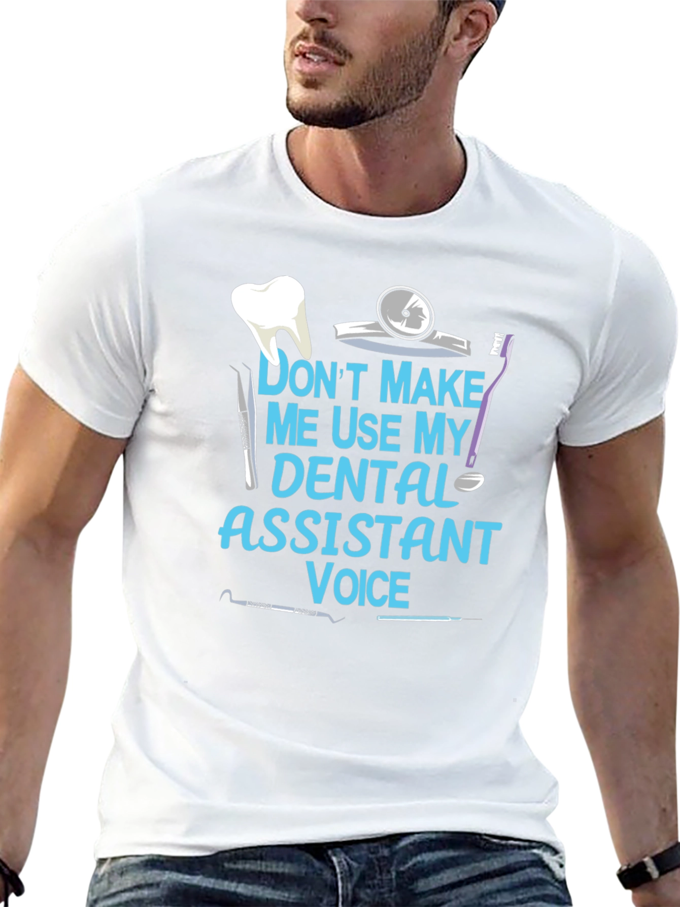 Black Dental Assistant Voice T-Shirt view 13