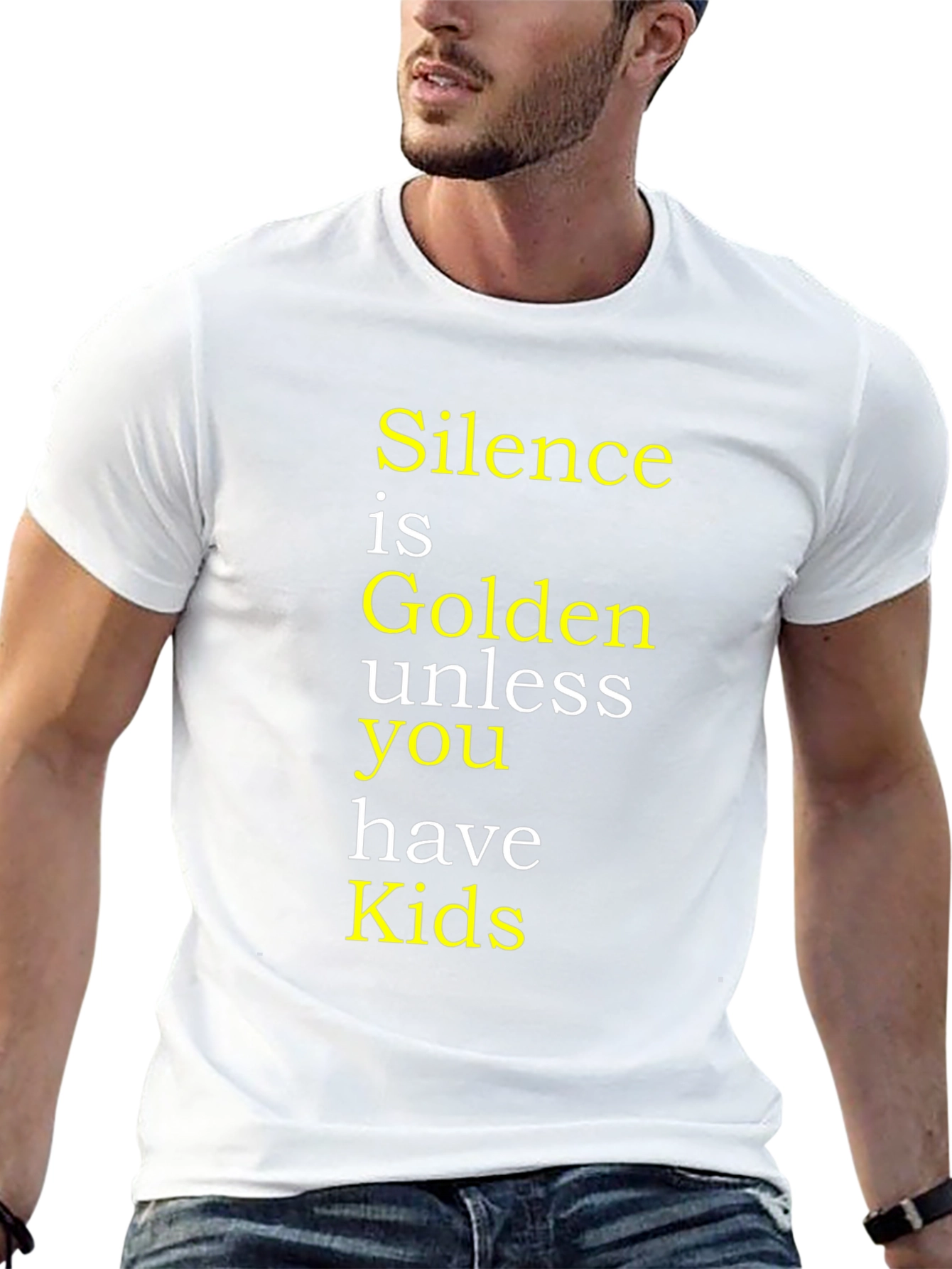 Black Silence is Golden T-Shirt - Funny Parent Tee view 13