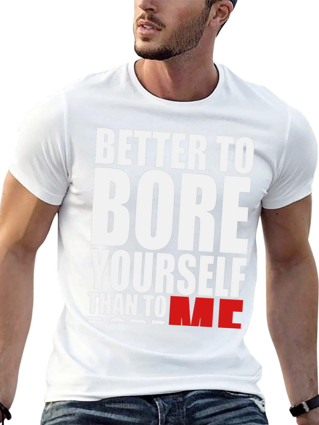 Black Better to Bore Yourself Graphic Tee view 13