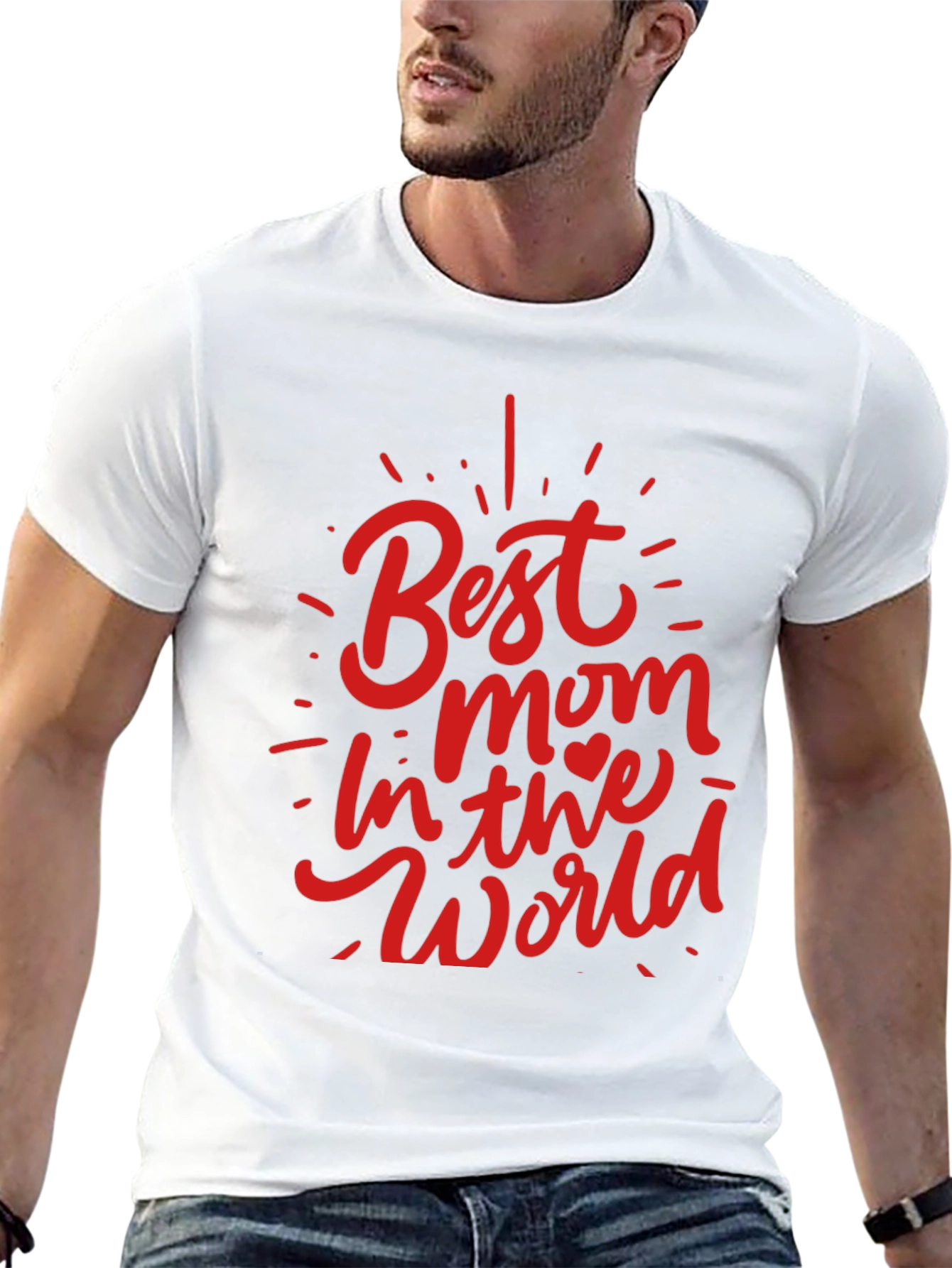 Black Best Mom in the World Graphic Tee view 13