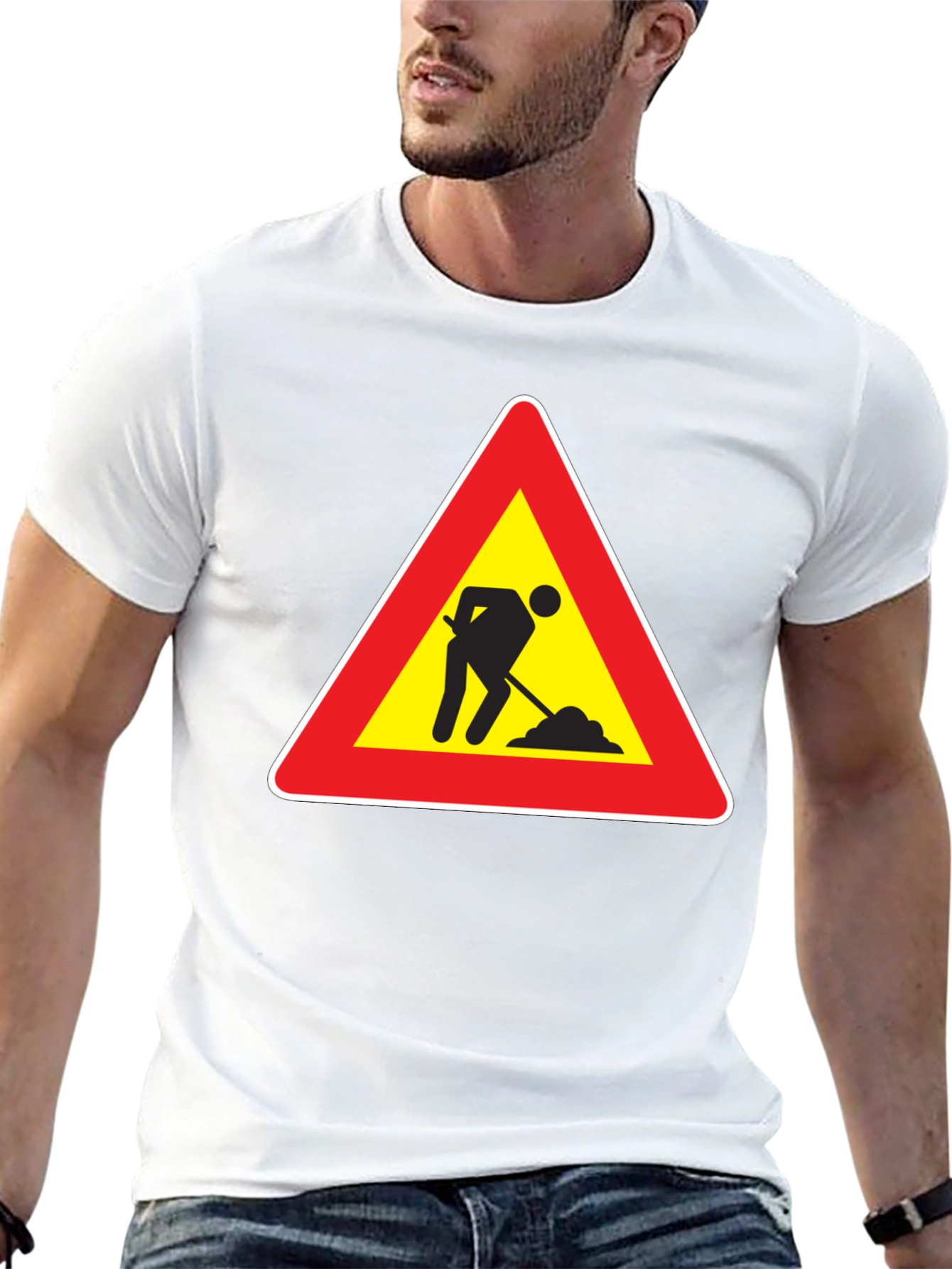 Black Men at Work Graphic T-Shirt - Black view 13