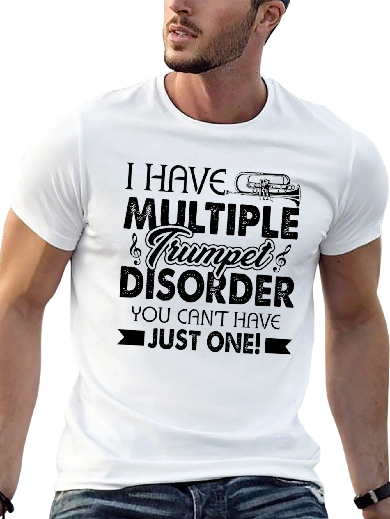 Black Multiple Trumpet Disorder T-Shirt view 13