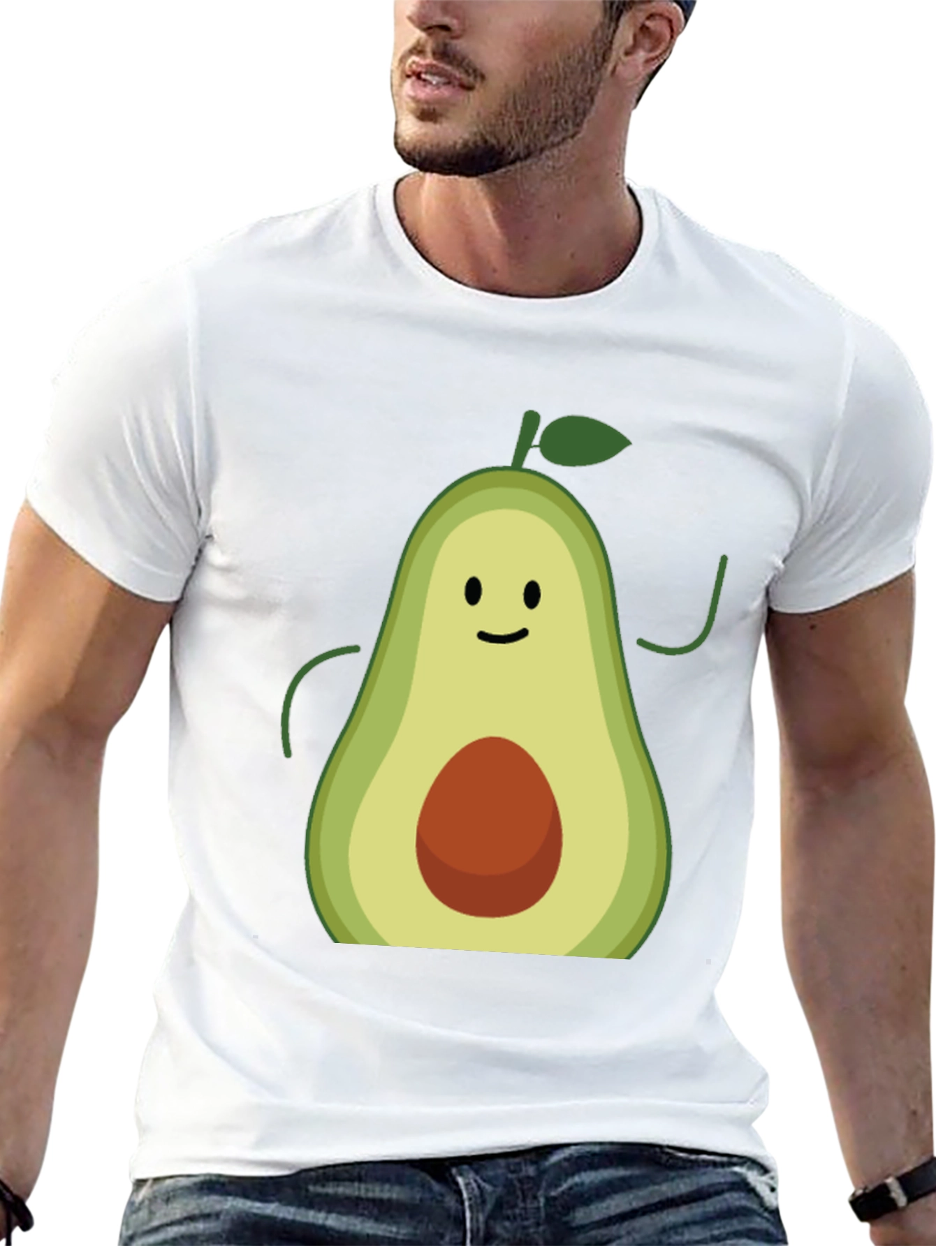 Black Avocado Graphic Tee - Funny Fruit T-Shirt view 13