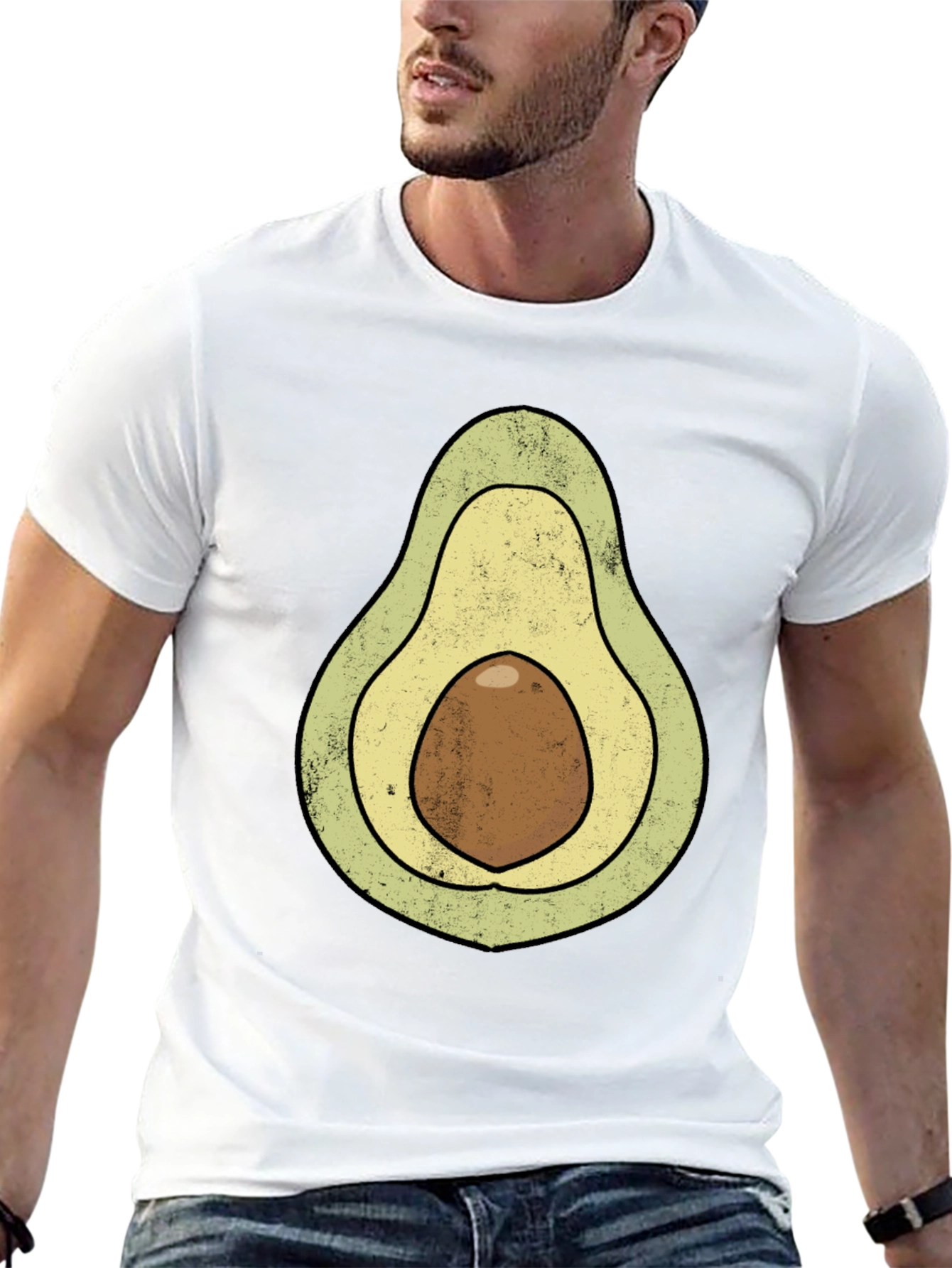 Black Avocado Graphic T-Shirt - Novelty Food Tee view 13