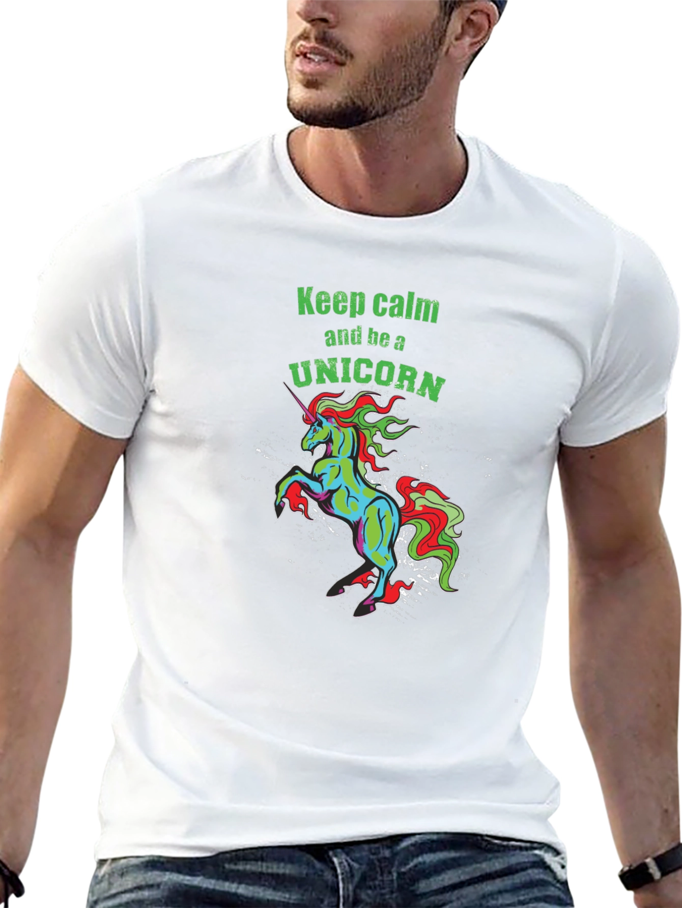 Black Unicorn Graphic Tee - Keep Calm view 13