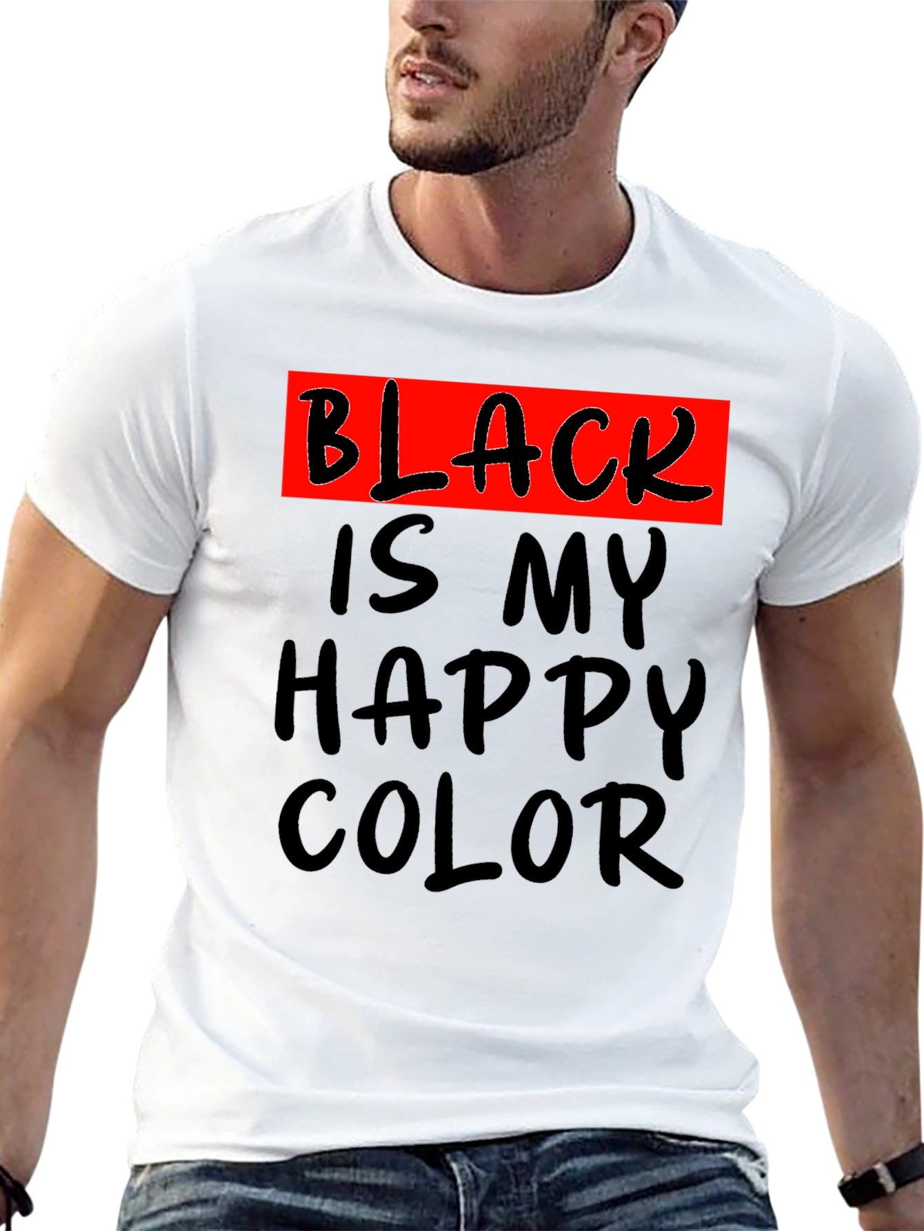 Black Black is My Happy Color T-Shirt view 13