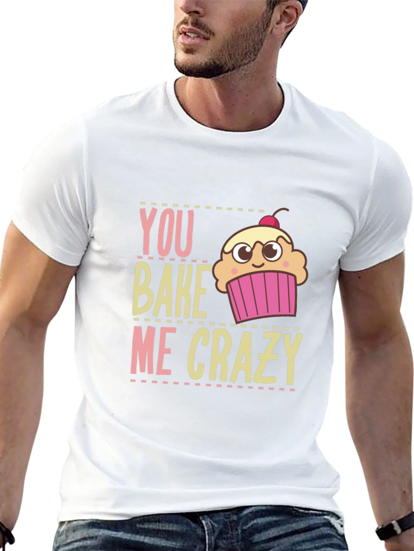 Black You Bake Me Crazy Graphic T-Shirt view 13