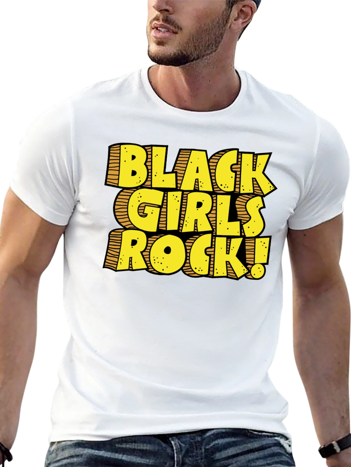 Black Black Girls Rock Graphic T-Shirt - Black view 13