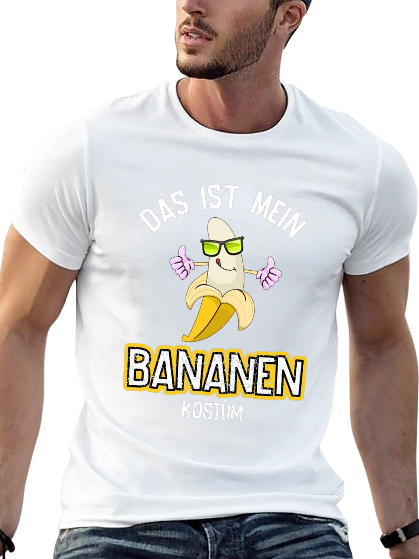 Black Funny Banana Costume T-Shirt view 13