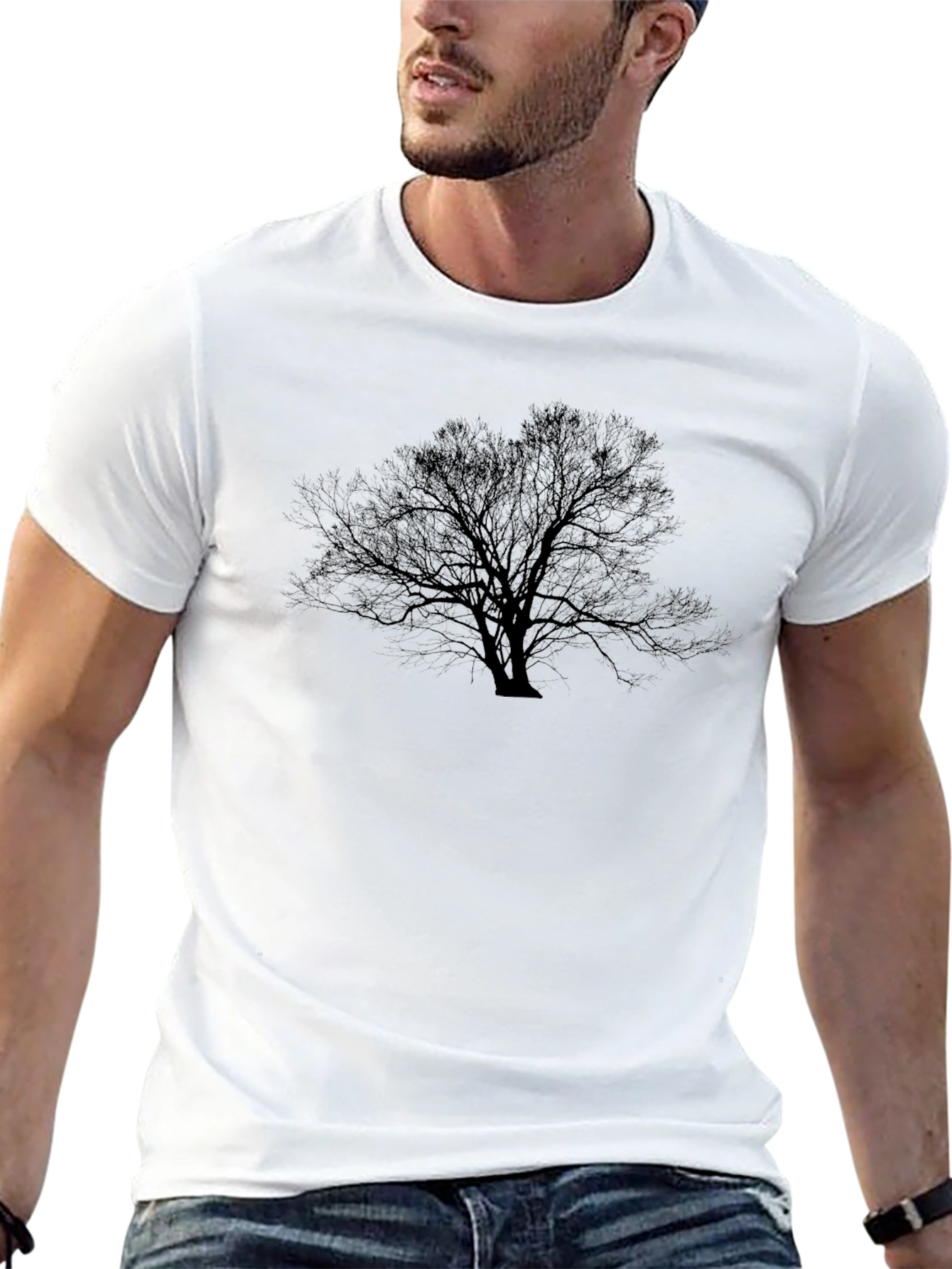Black Black Tree Graphic Tee - Mens Casual Style view 13