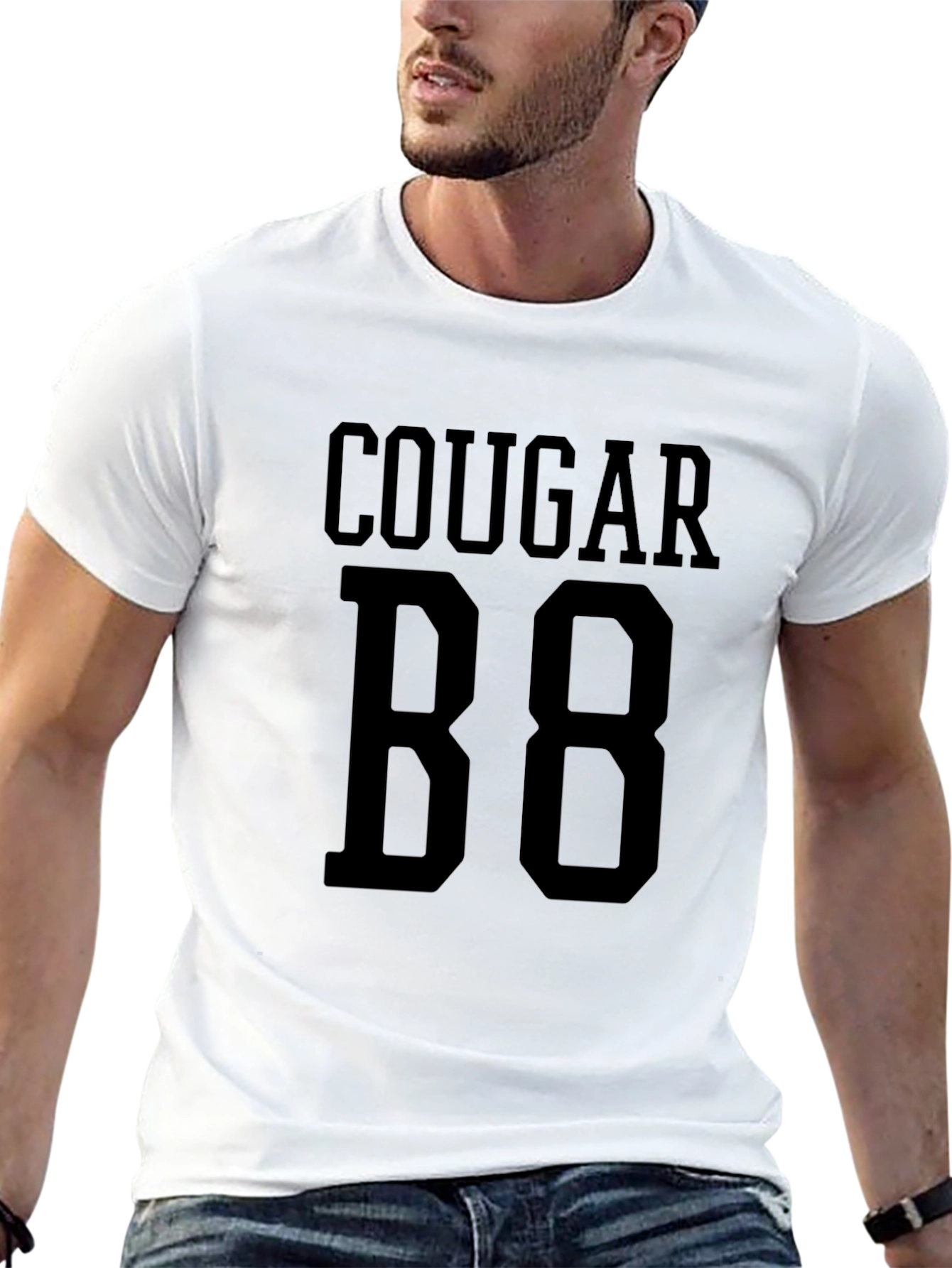 Black Cougar 88 Graphic T-Shirt - Mens Black Tee view 13