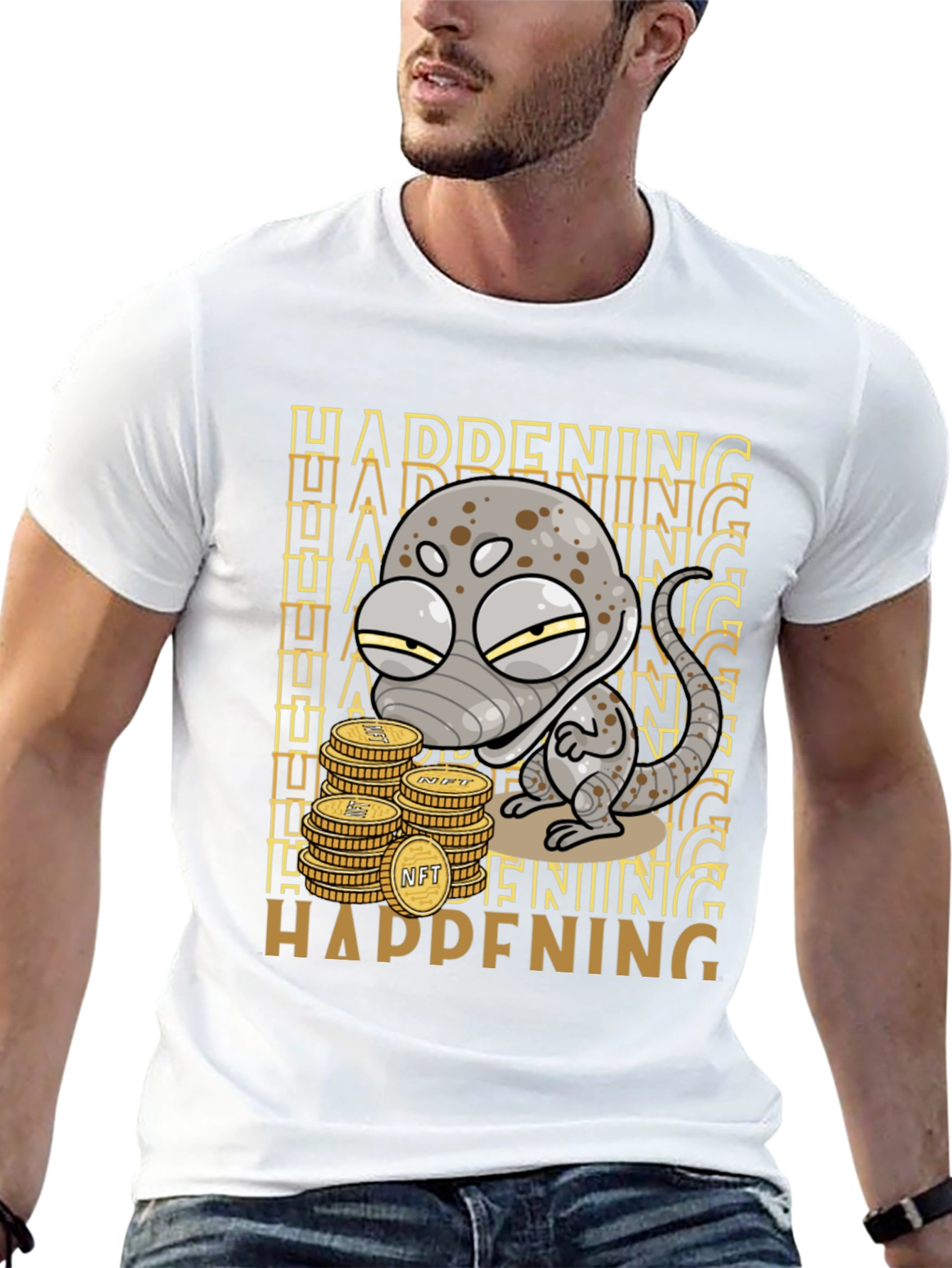 HAPPENING NFT Coin Lizard T-Shirt - 13
