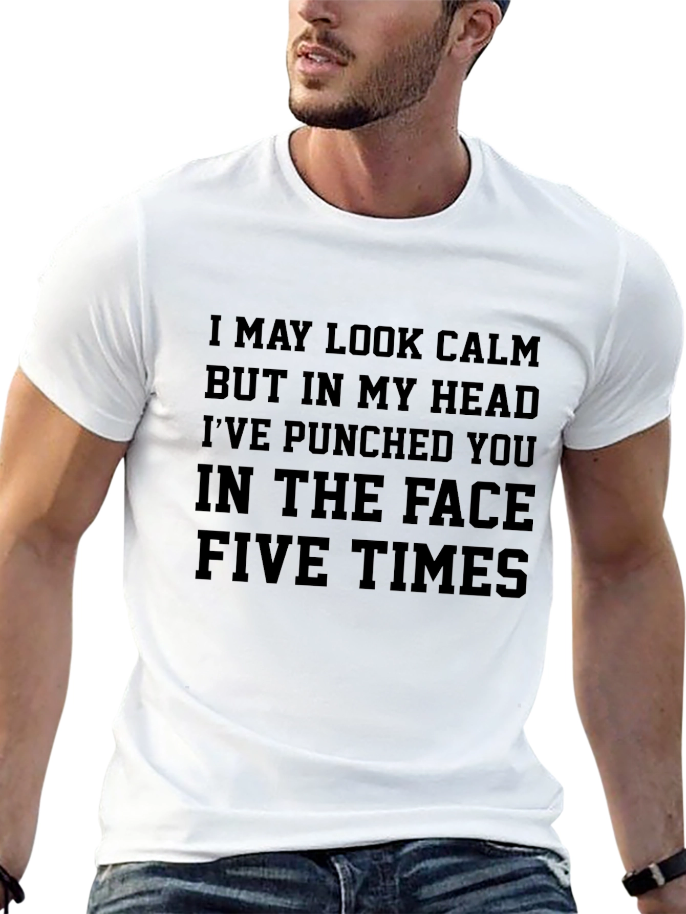 Black Funny Punchline Graphic T-Shirt view 13
