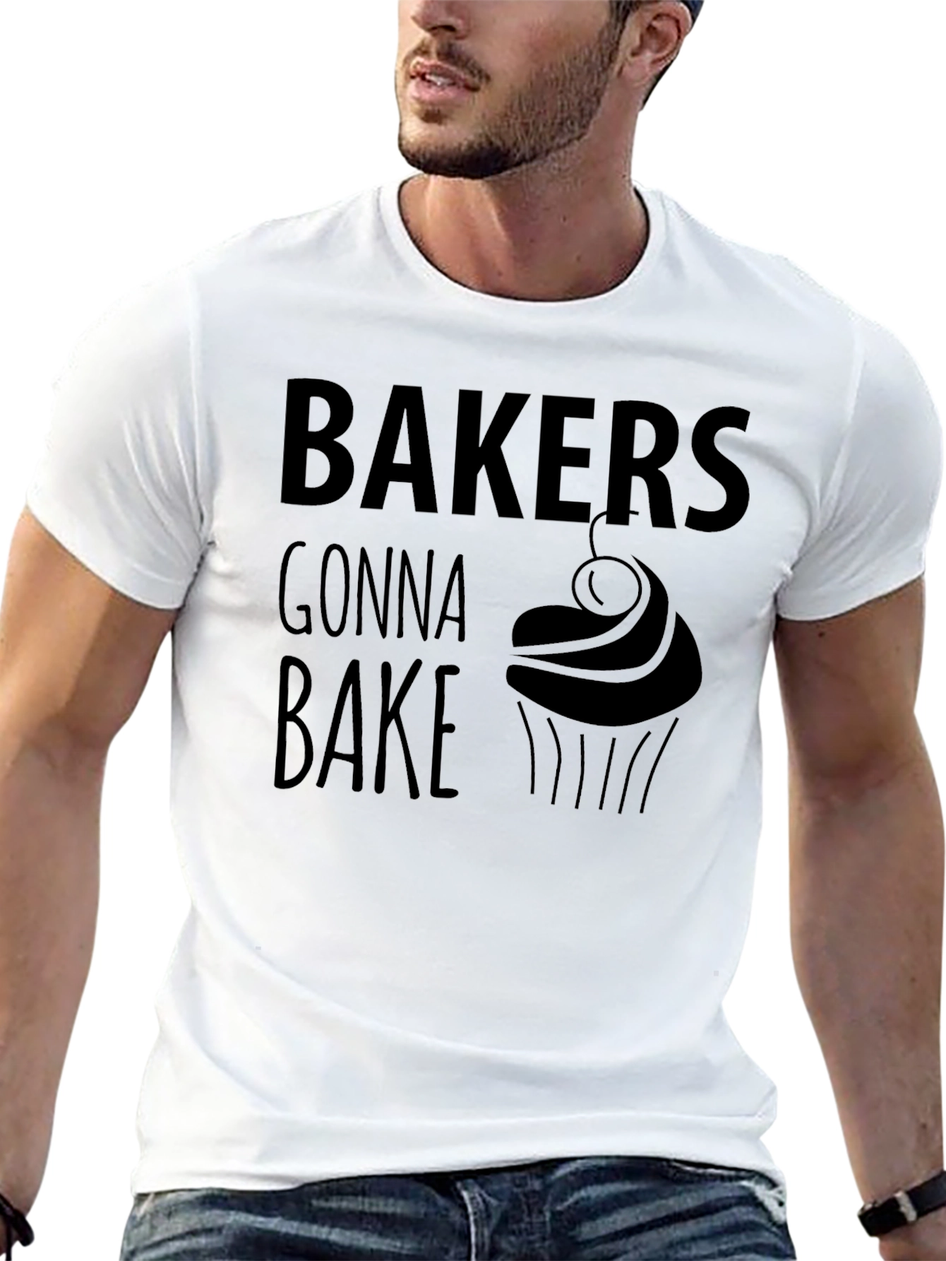 Black Bakers Gonna Bake Graphic T-Shirt, Novelty Tee view 13