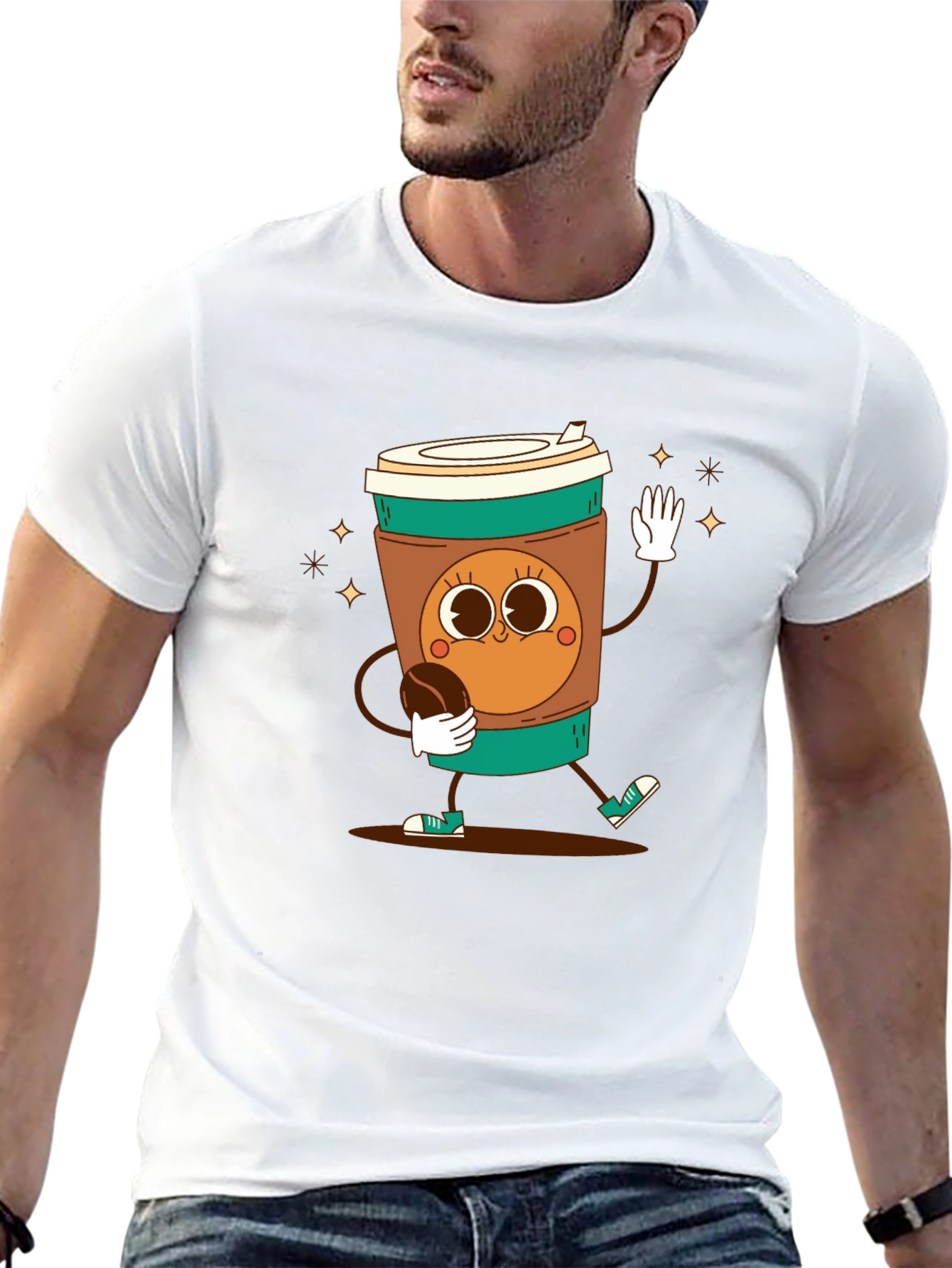 Black Coffee Character T-Shirt view 13