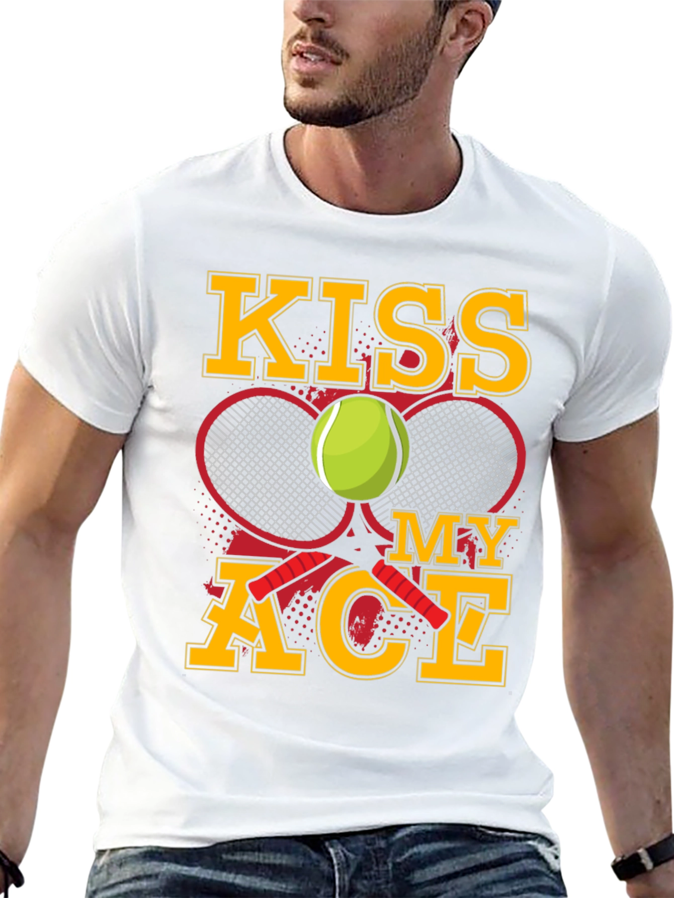 Kiss My Ace Tennis Graphic T-Shirt - 13