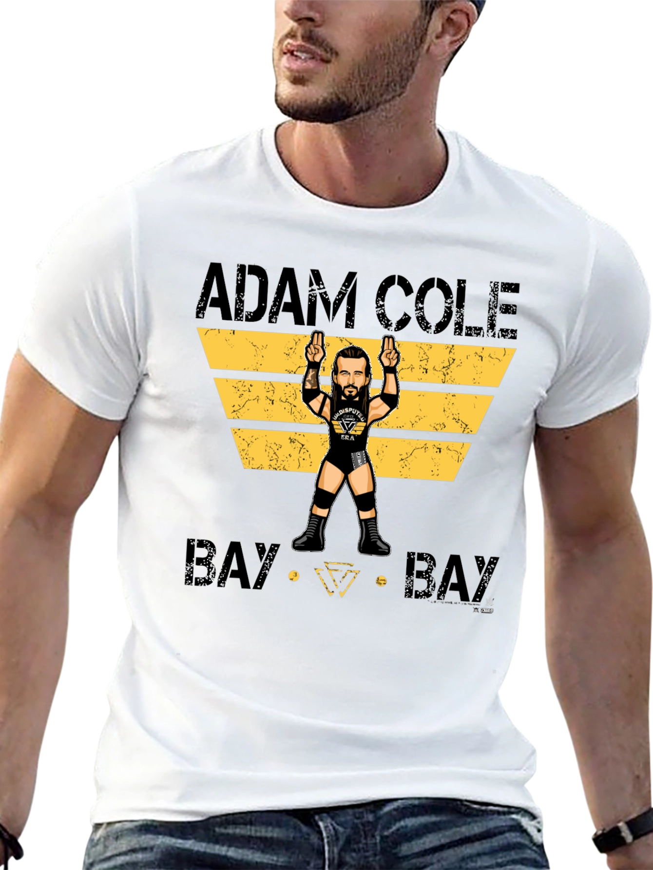 Black Adam Cole Bay Bay T-Shirt Wrestling Fan Apparel view 13
