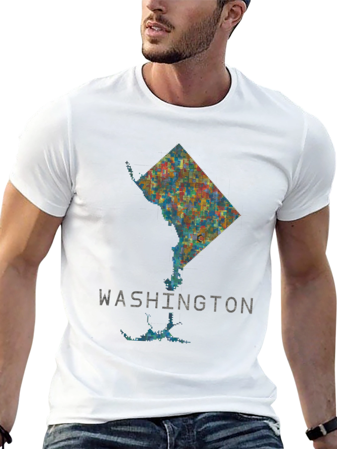 Black Washington D.C. Graphic T-Shirt view 13