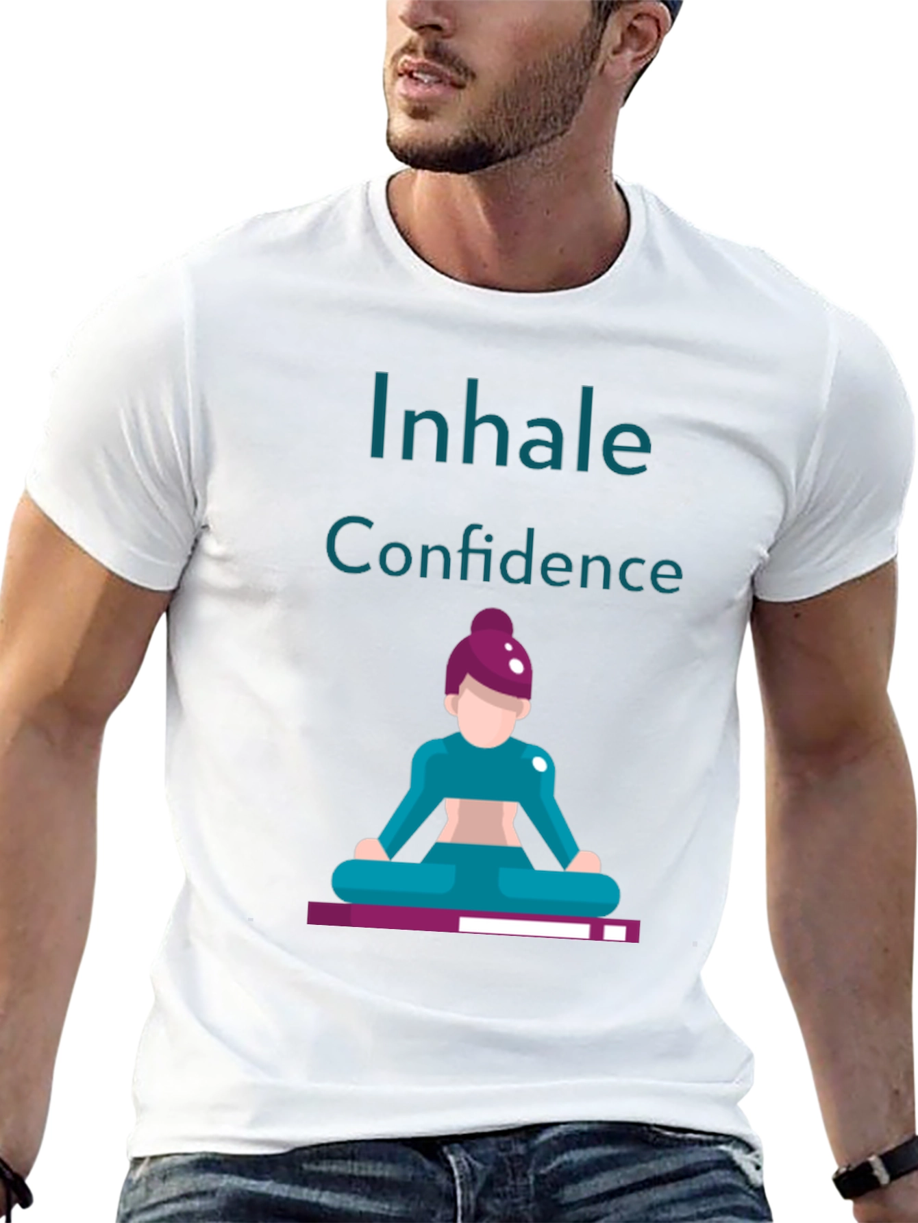 Black Inhale Confidence Graphic Tee - Black view 13