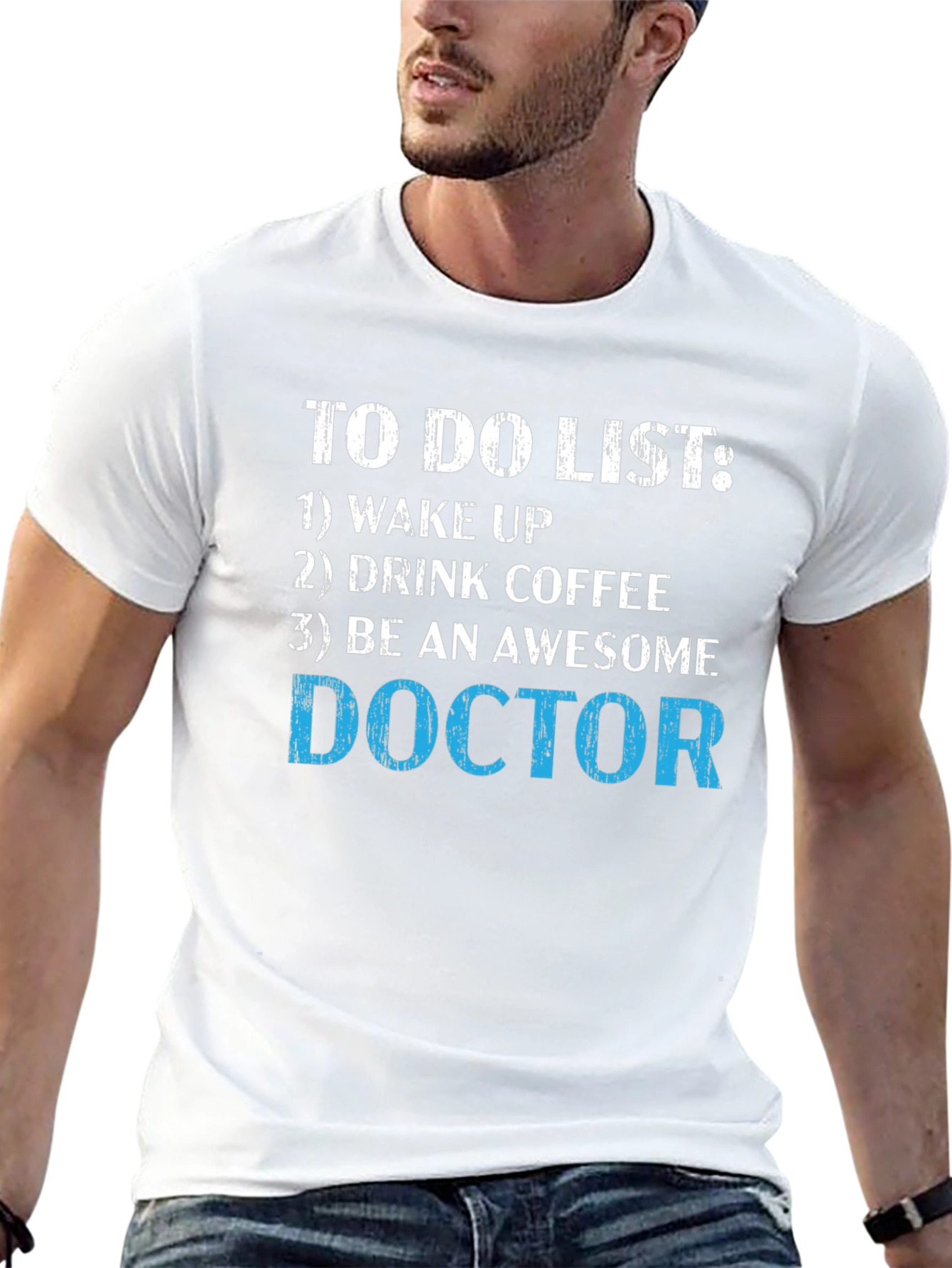 Black To Do List Doctor T-Shirt - Wake Up Be Awesome view 13