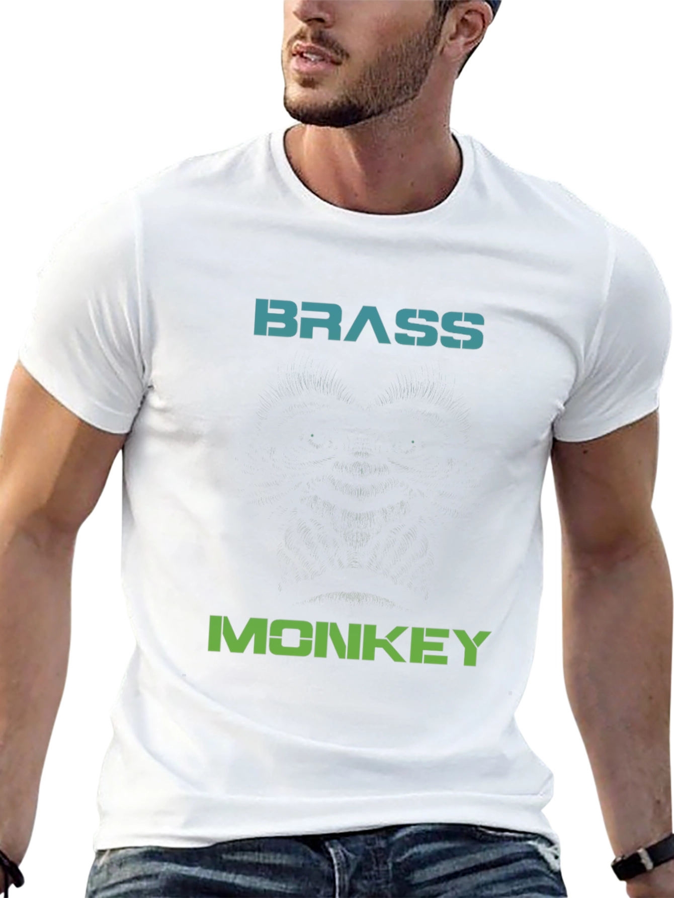 Black Brass Monkey Graphic Tee - Classic Hip Hop Style view 13