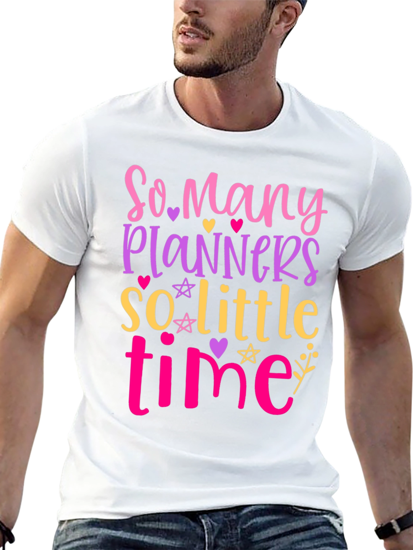 Black So Many Planners, So Little Time - Graphic Tee view 13