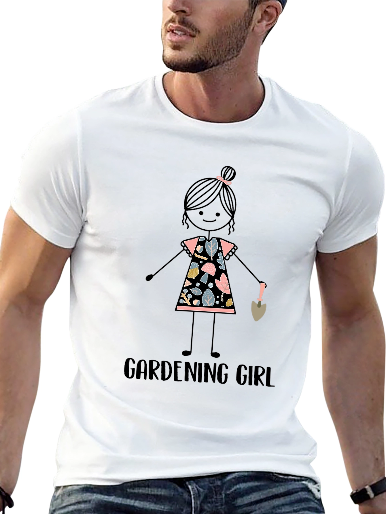 Black Gardening Girl Graphic Tee - Unisex view 13